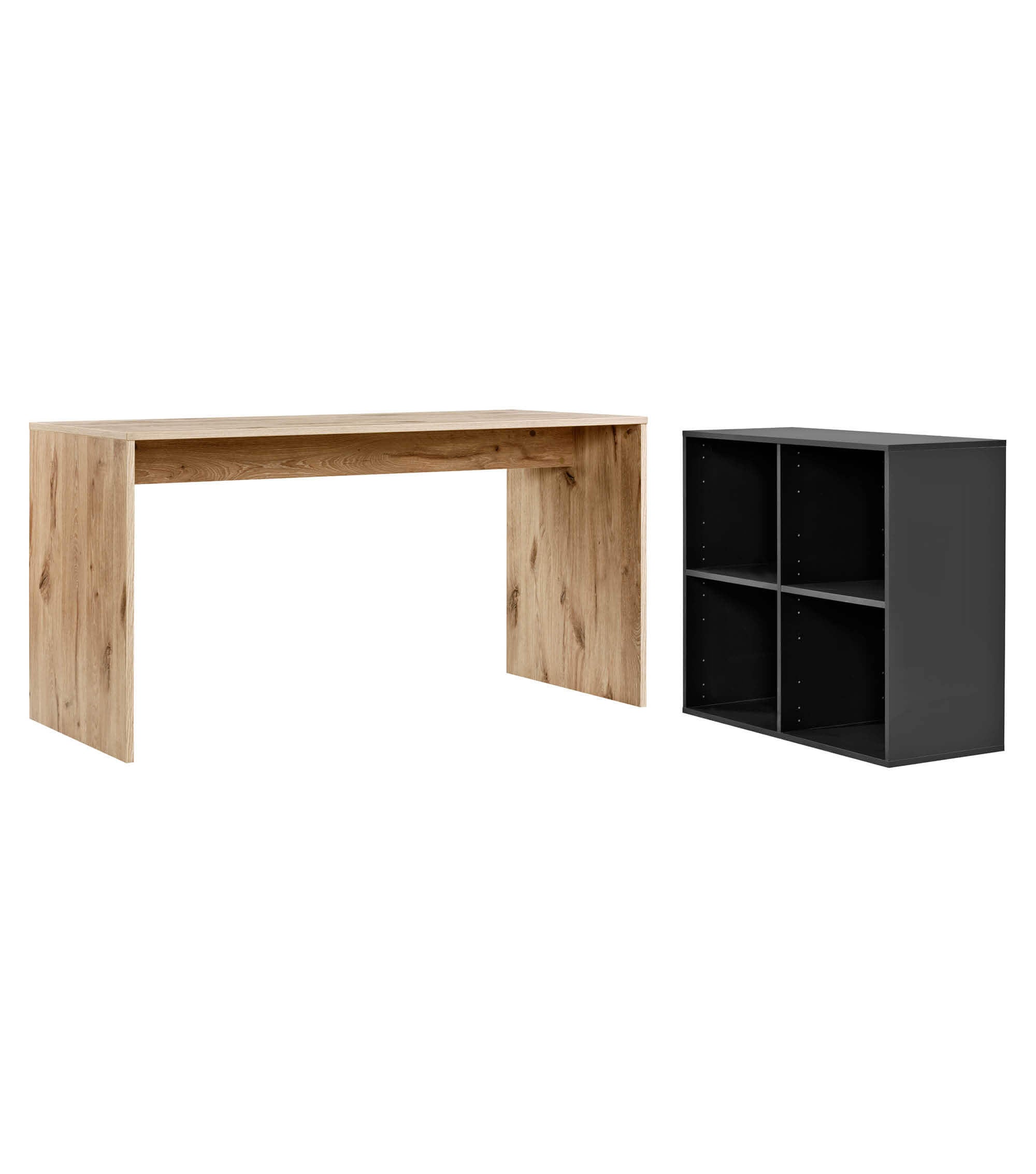 Bureau d'angle en bois pour enfant avec plateau de travail spacieux