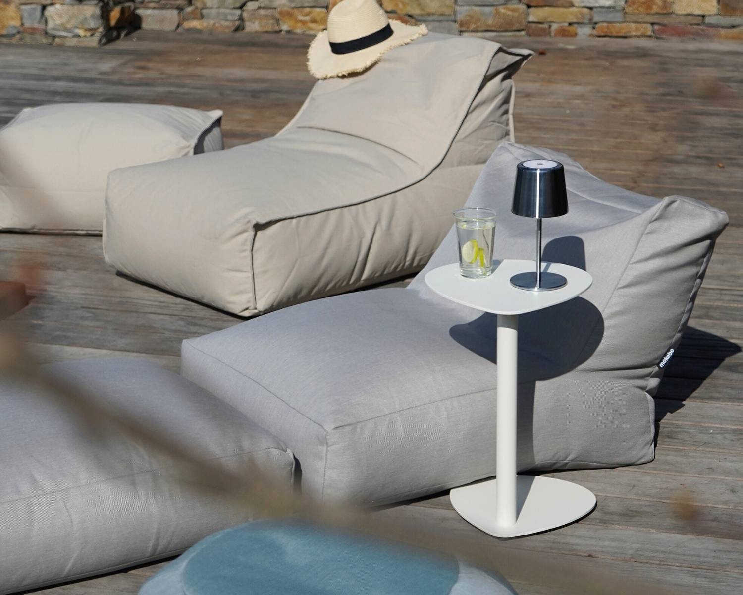 Poufs et sacs de siège d'extérieur 'Der Sundowner' + 'Der Summerdream' sacs de siège pour hôtels