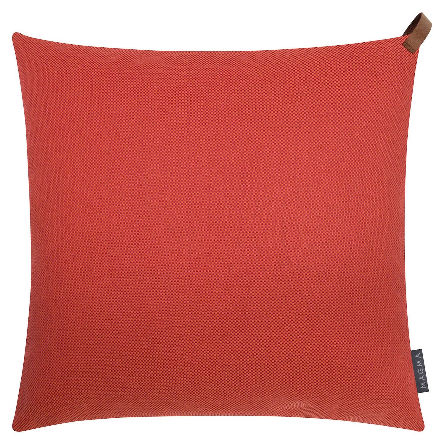 Housse de coussin d'extérieur ‘Das Sonnenplätzchen’ avec boucle en cuir 50x50 #sku_PI5Korfu-078terracotta