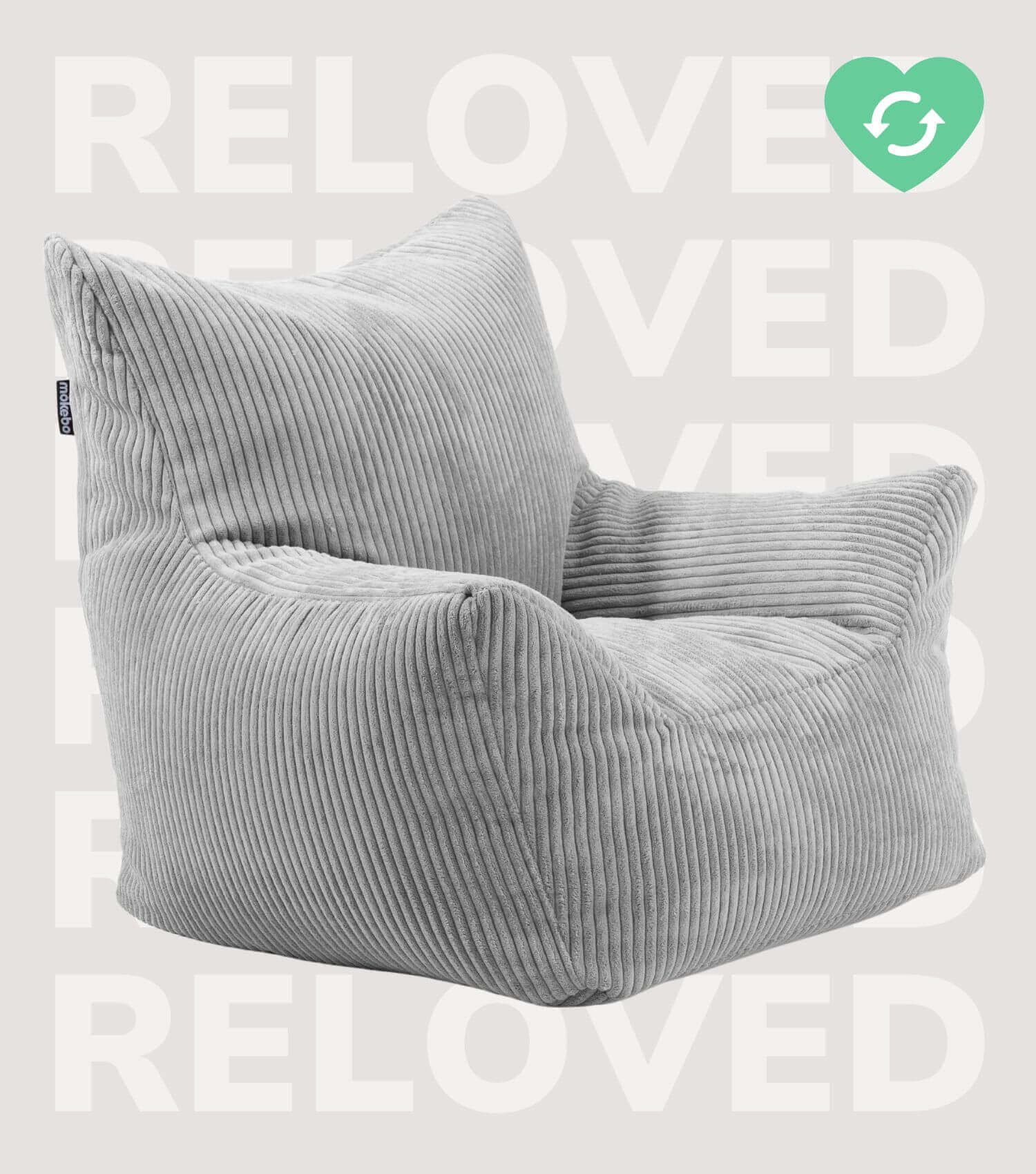 Fauteuil enfant en velours côtelé gris, pouf de sol pour enfant, coussin de sol, sac de siège enfant pour intérieur et extérieur