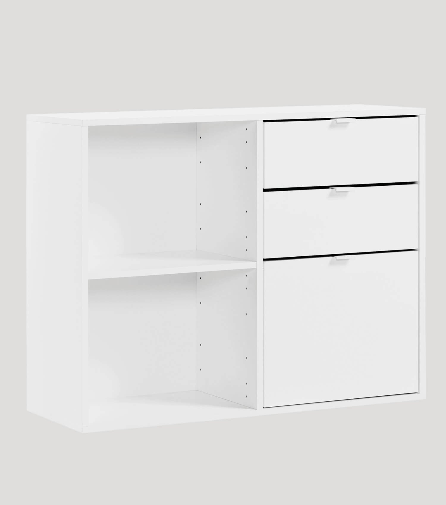Étagère de rangement cube modulable, séparateur d'espace, bibliothèque, étagère de bureau en bois#sku_AR2.1ST-perlw