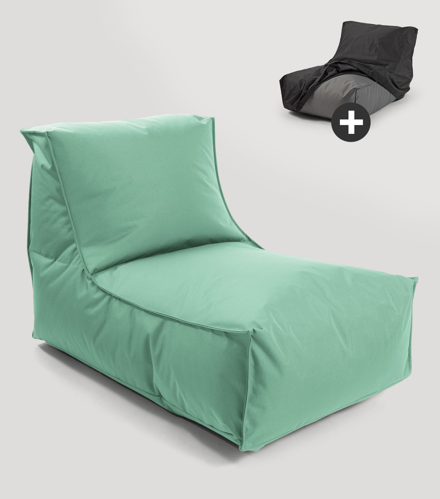 Pouf de sol Bean Bag rembourré, coussin de détente pour salon