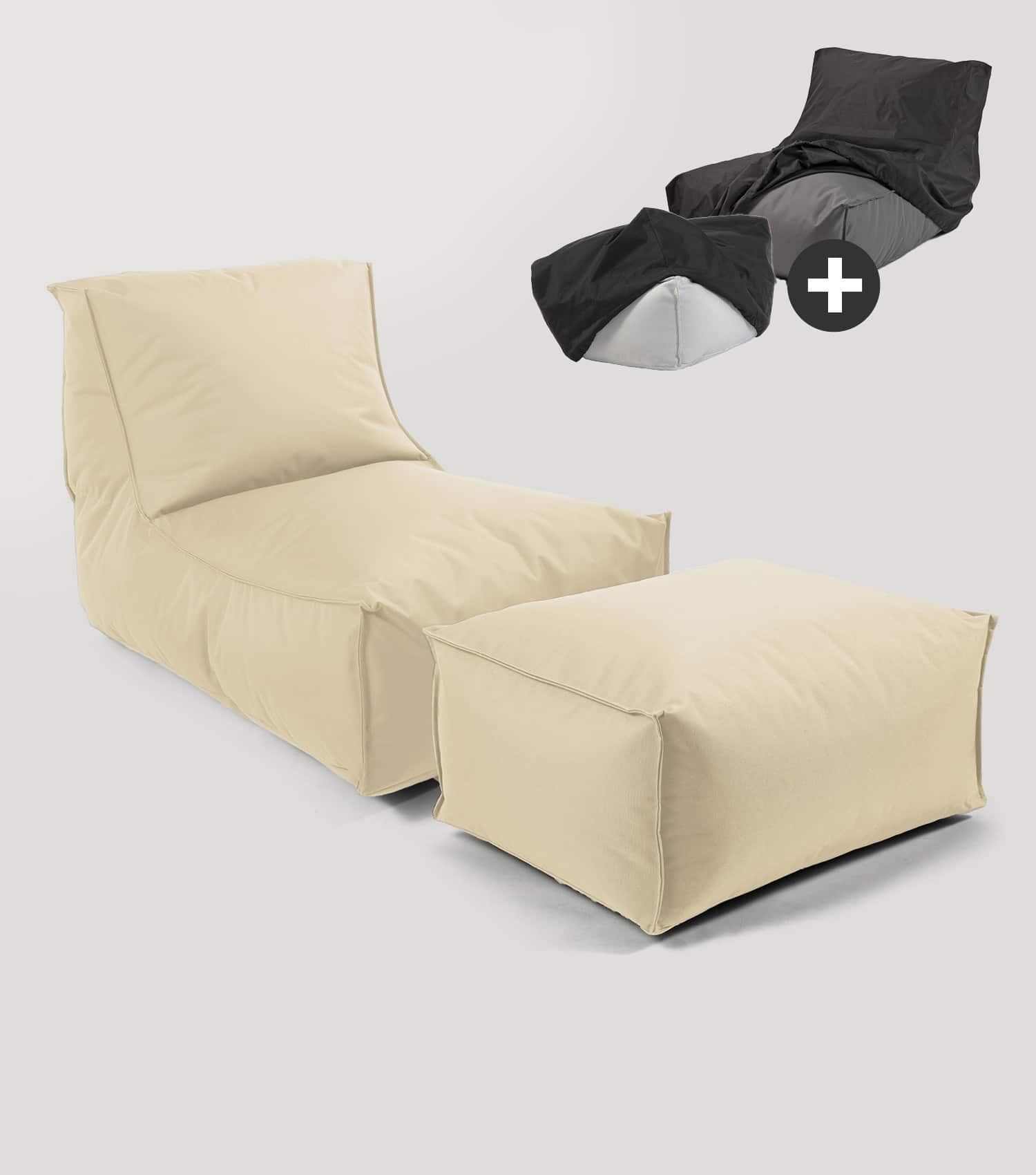 Pouf de sol poire relaxation Bean Bag canapé-lit poire