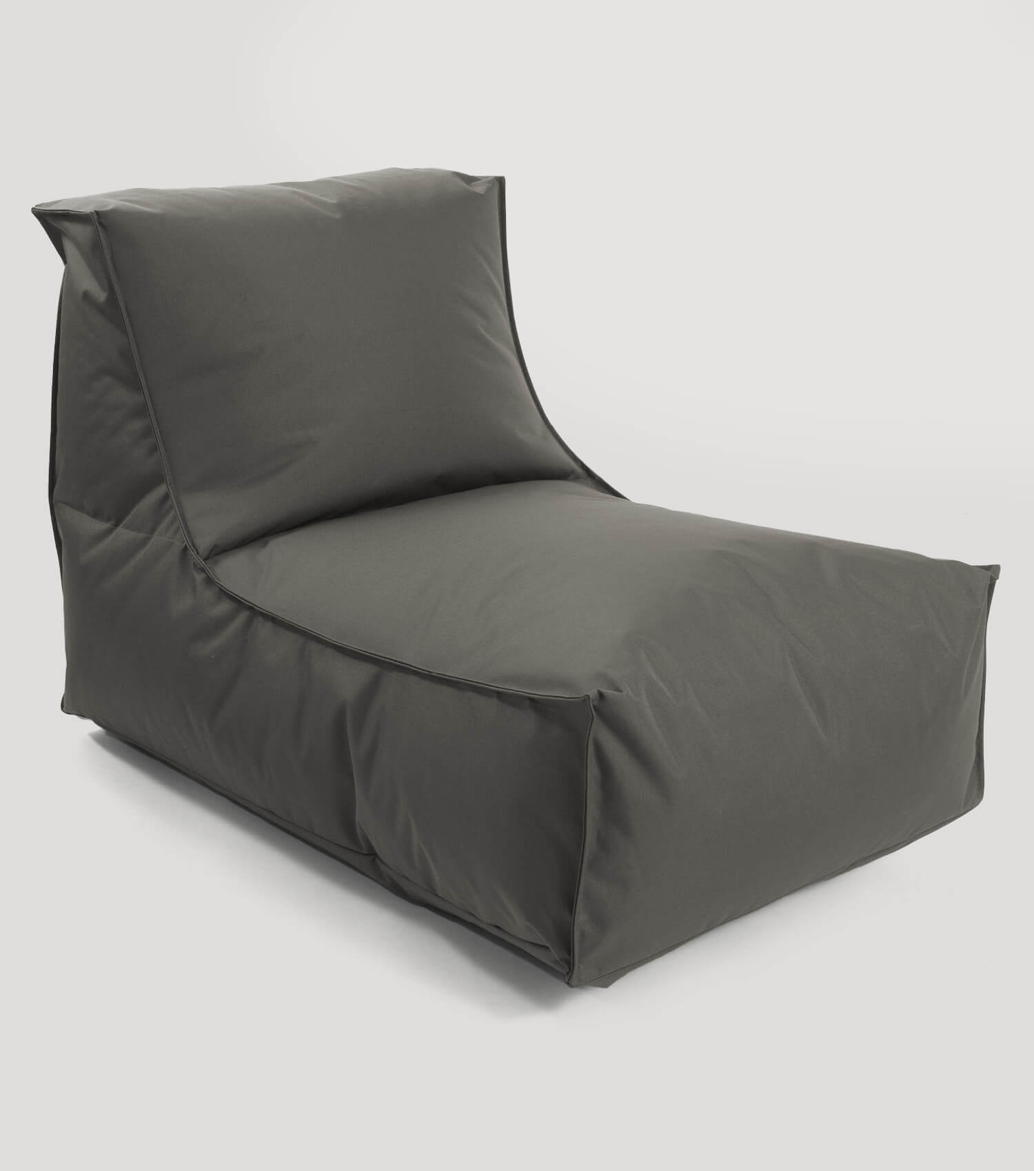 Pouf de sol anthracite multifonctionnel, repose-pieds ou assise confortable