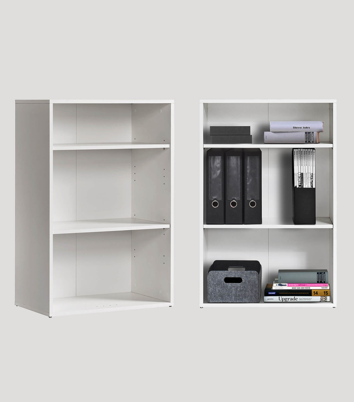 Étagère haute en bois ‘Der Bücherwurm’ rangement chaussures et documents mural#sku_BR2.1w