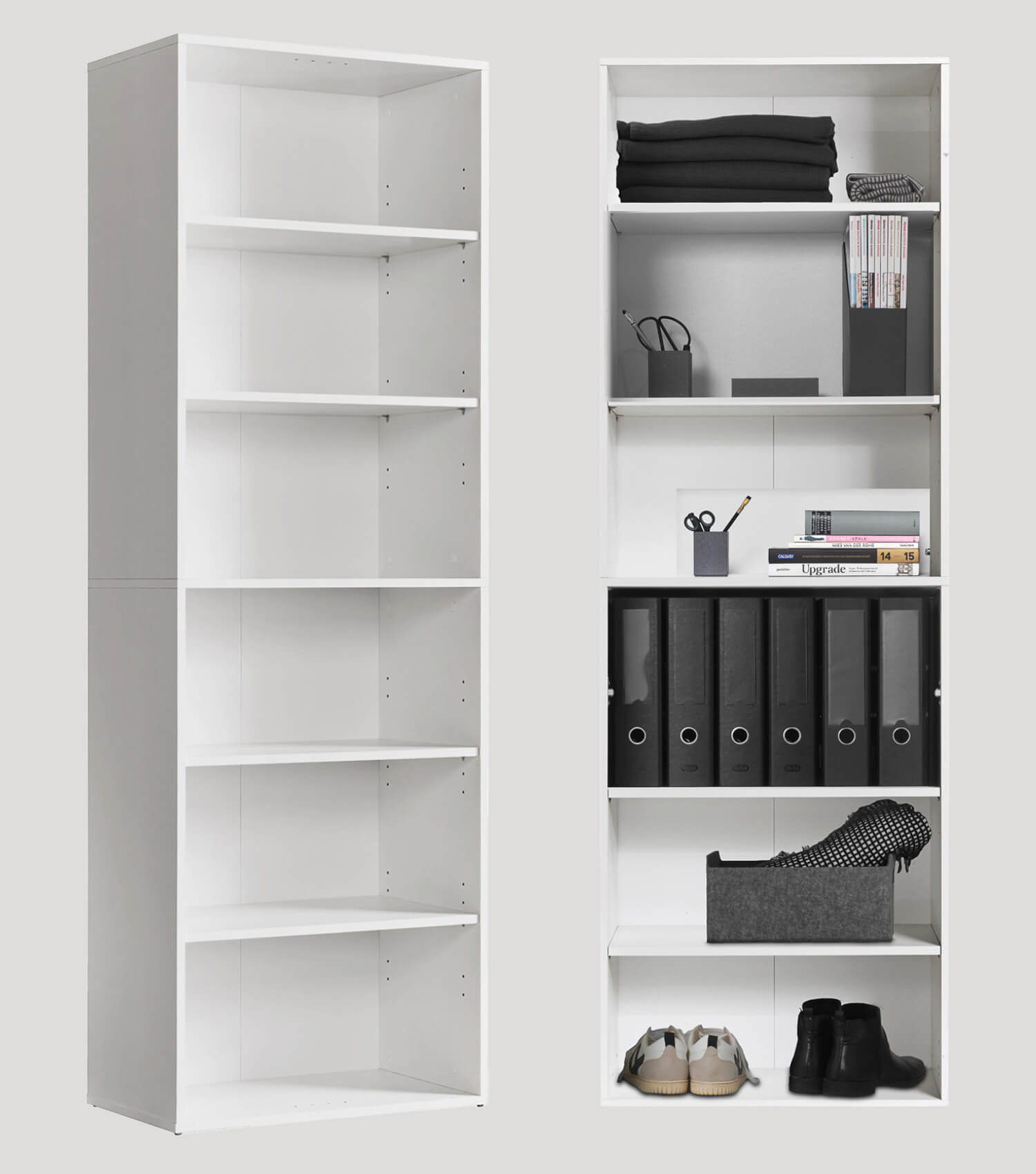 Haut rangement en bois ‘Der Bücherwurm’ étagère murale chaussures et dossiers#sku_BR2.2w