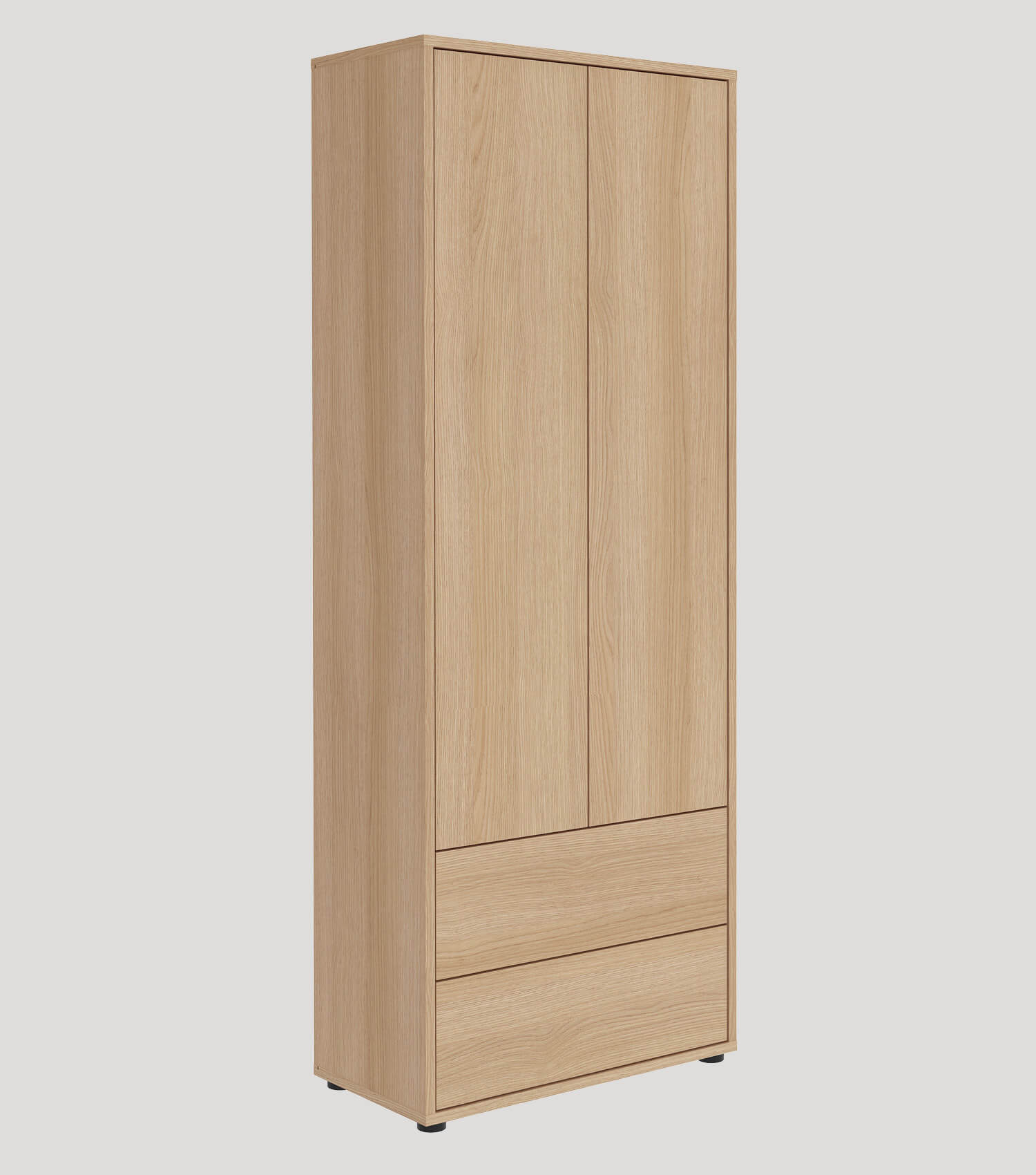 Armoire haute meuble salon verre chêne buffet rangement#sku_HB1.1-he