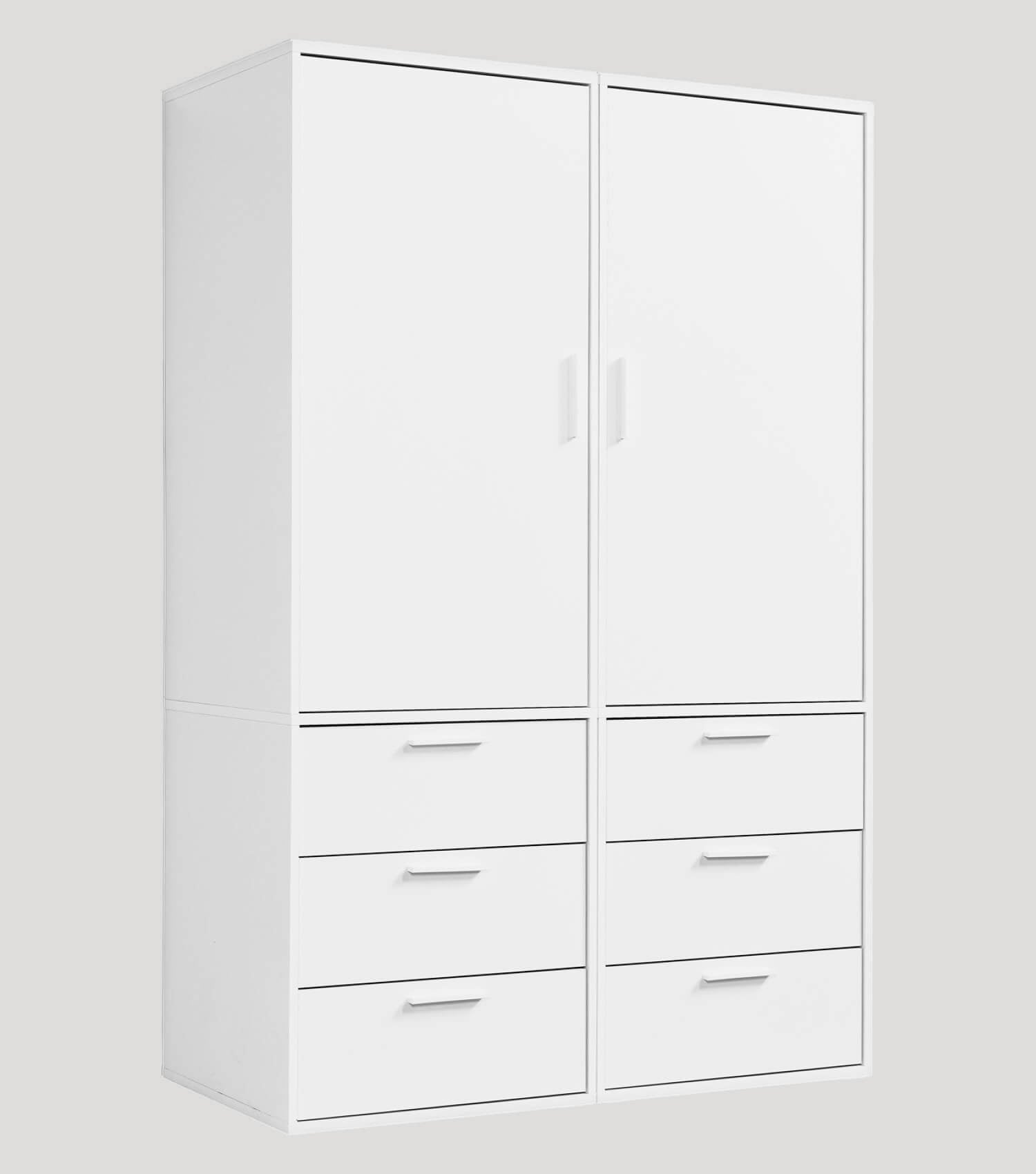 Armoire penderie chambre à coucher couloir, 2 portes 