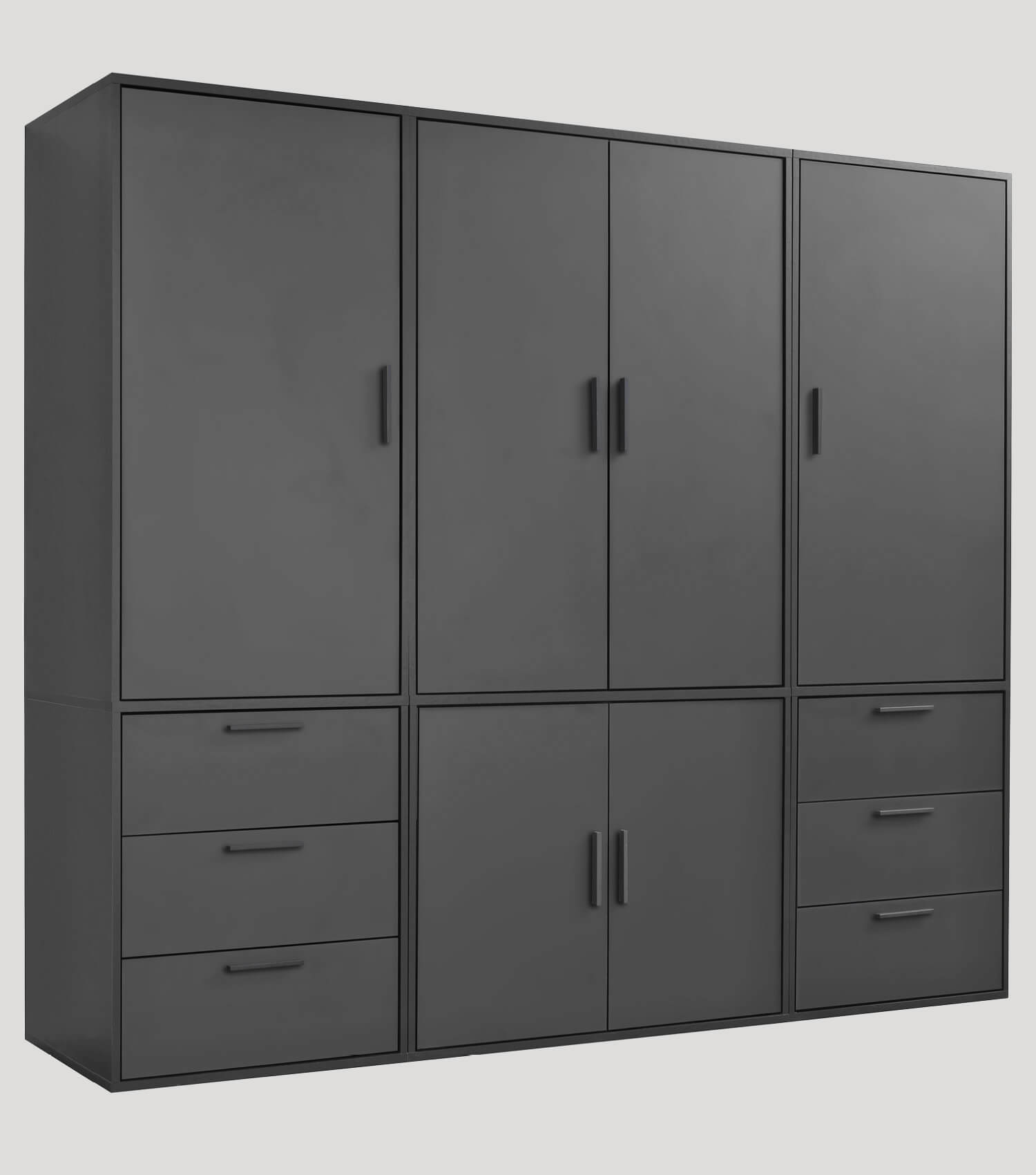 Armoire de chambre à coucher, placard d'entrée, meuble de rangement pour vêtements#sku_KS1.210_6SK_6T-ant