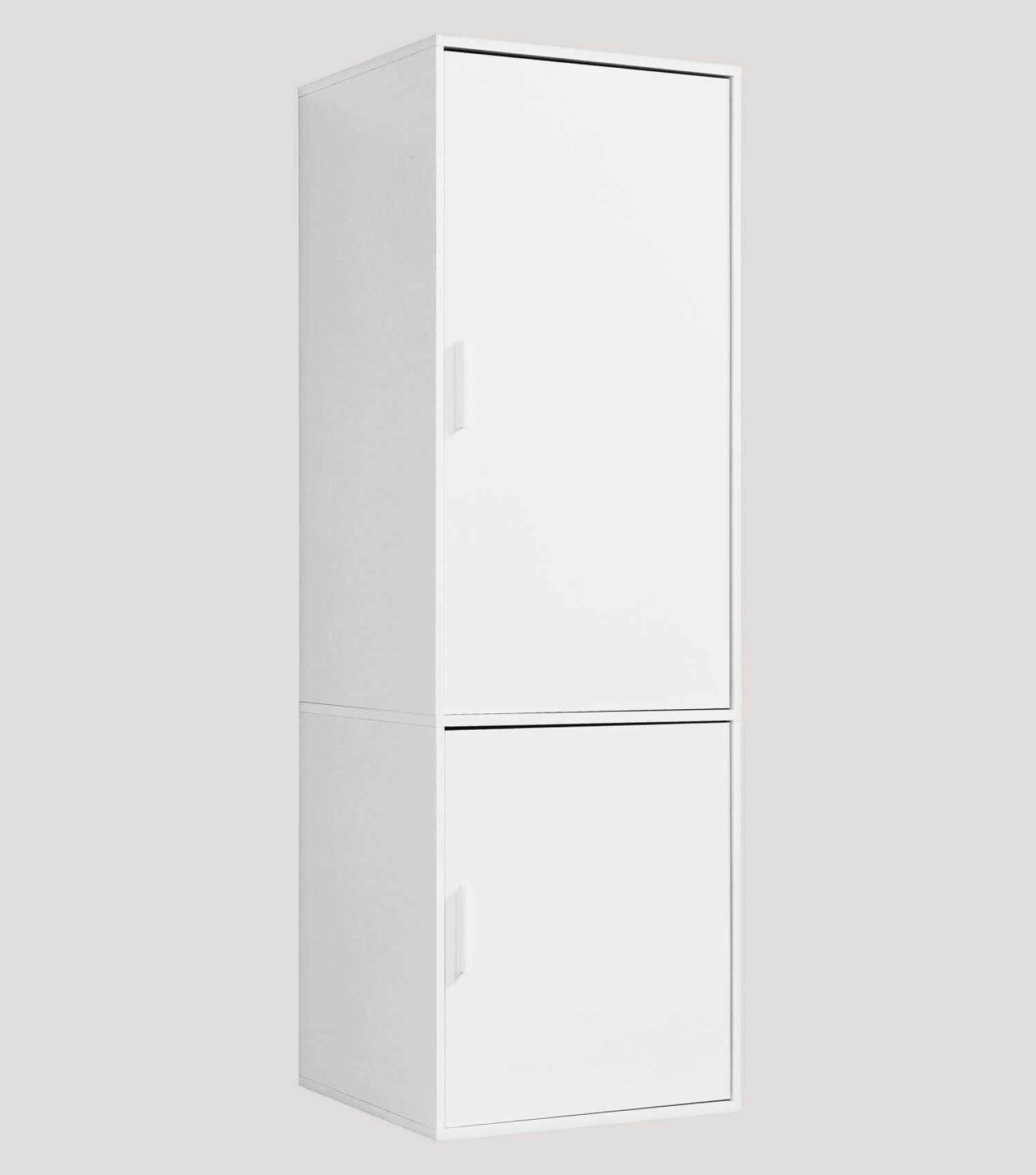 Armoire de rangement chambre à coucher couloir blanc#sku_KS1.60_2T-w