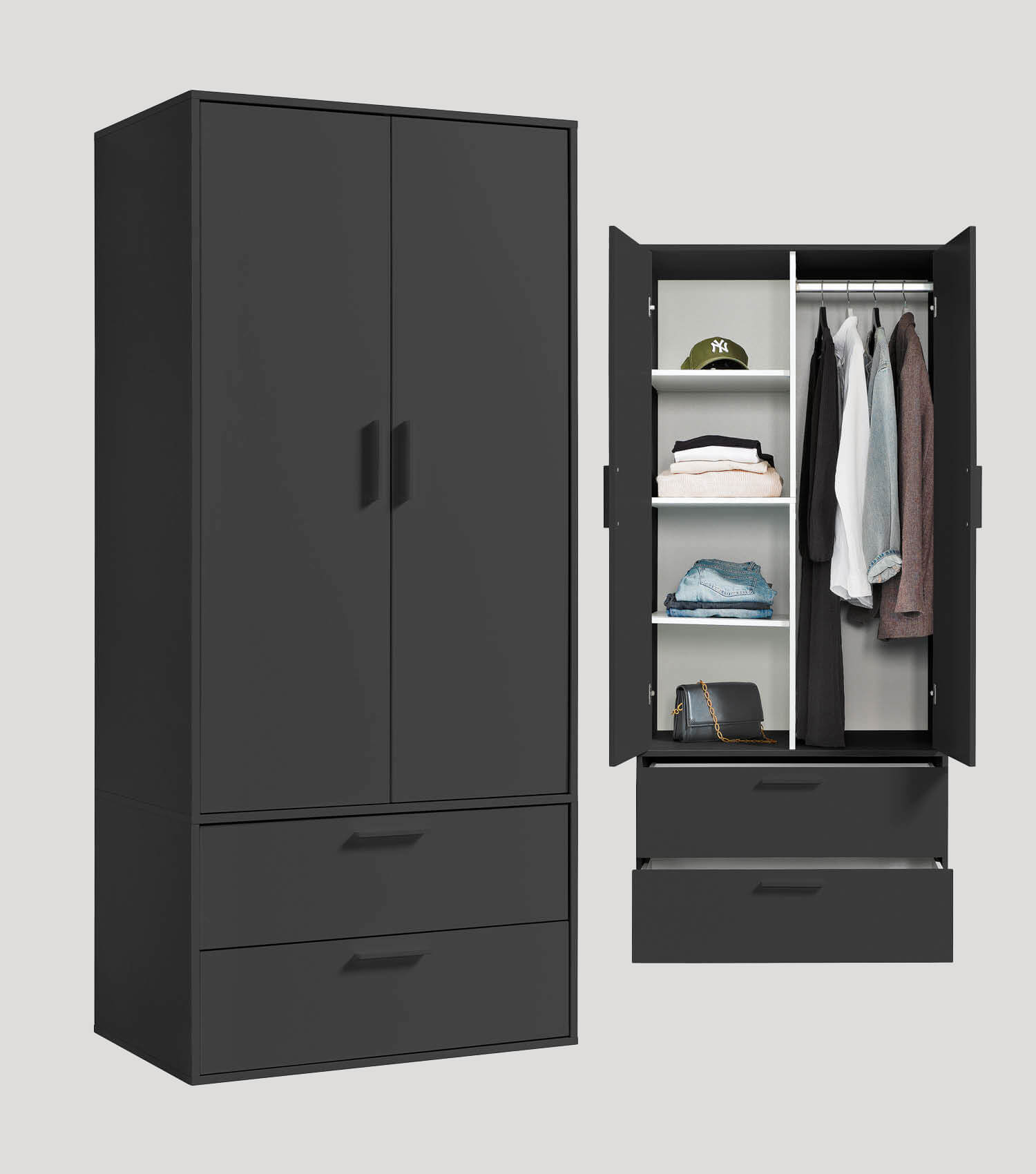 Armoire enfant rangement vêtements chambre à coucher