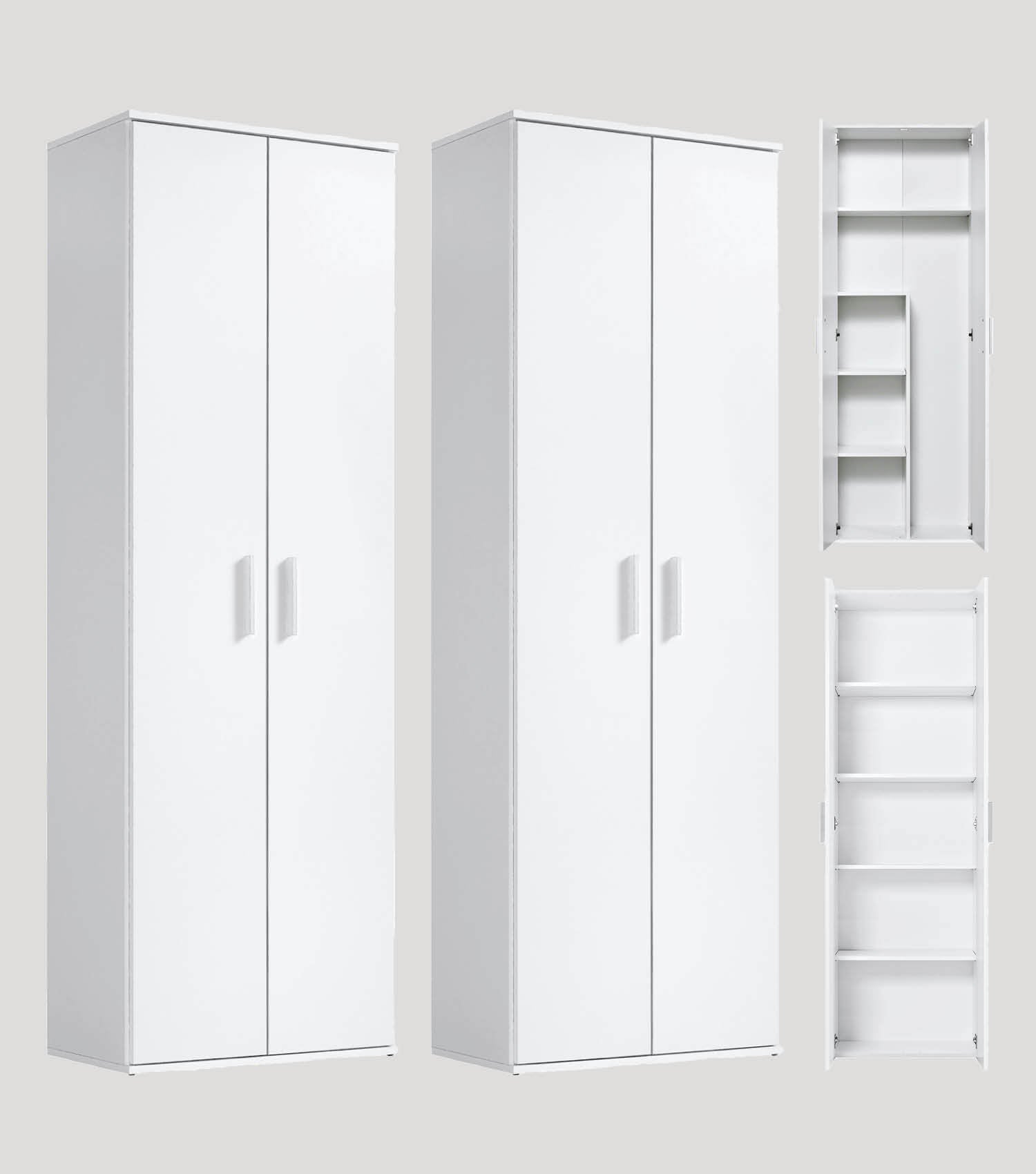 Ensemble d'armoires polyvalentes, paroi de rangement, armoires de bureau, armoires polyvalentes