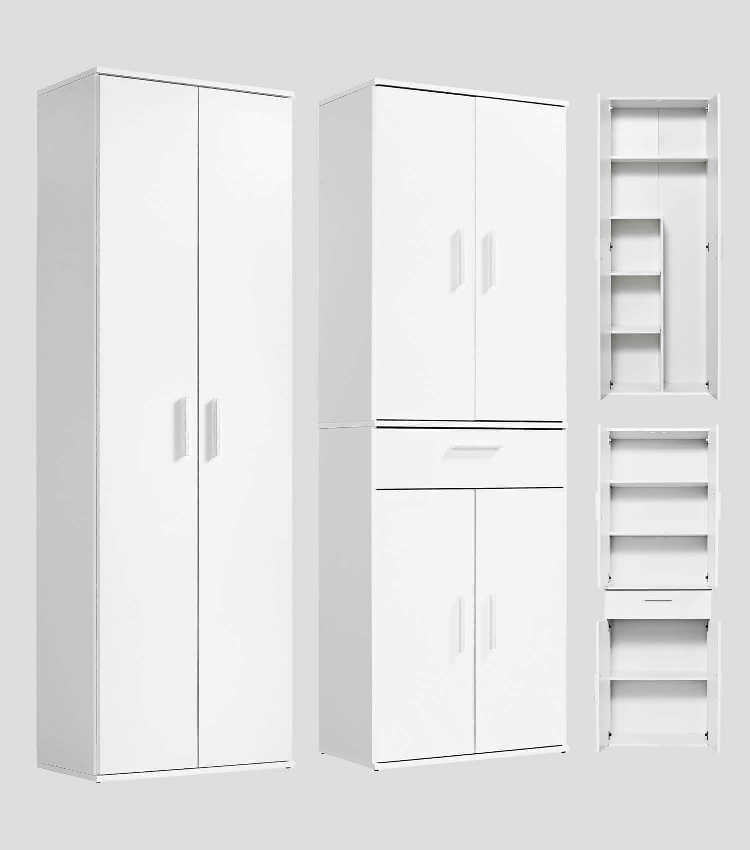 Set d'armoires polyvalentes, paroi de rangement, armoires de bureau, armoires polyvalentes