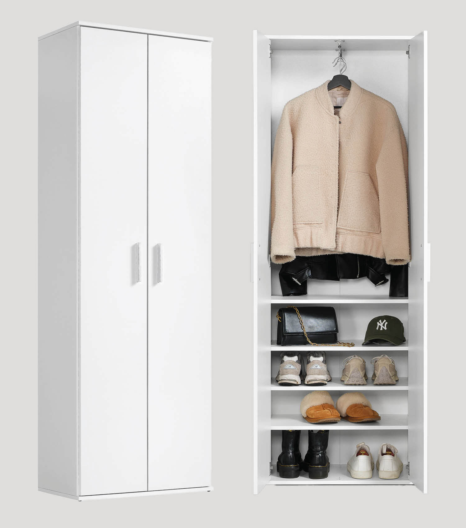 Armoire de rangement chaussures meuble entrée garde-robes#sku_MS1.3w-gs2