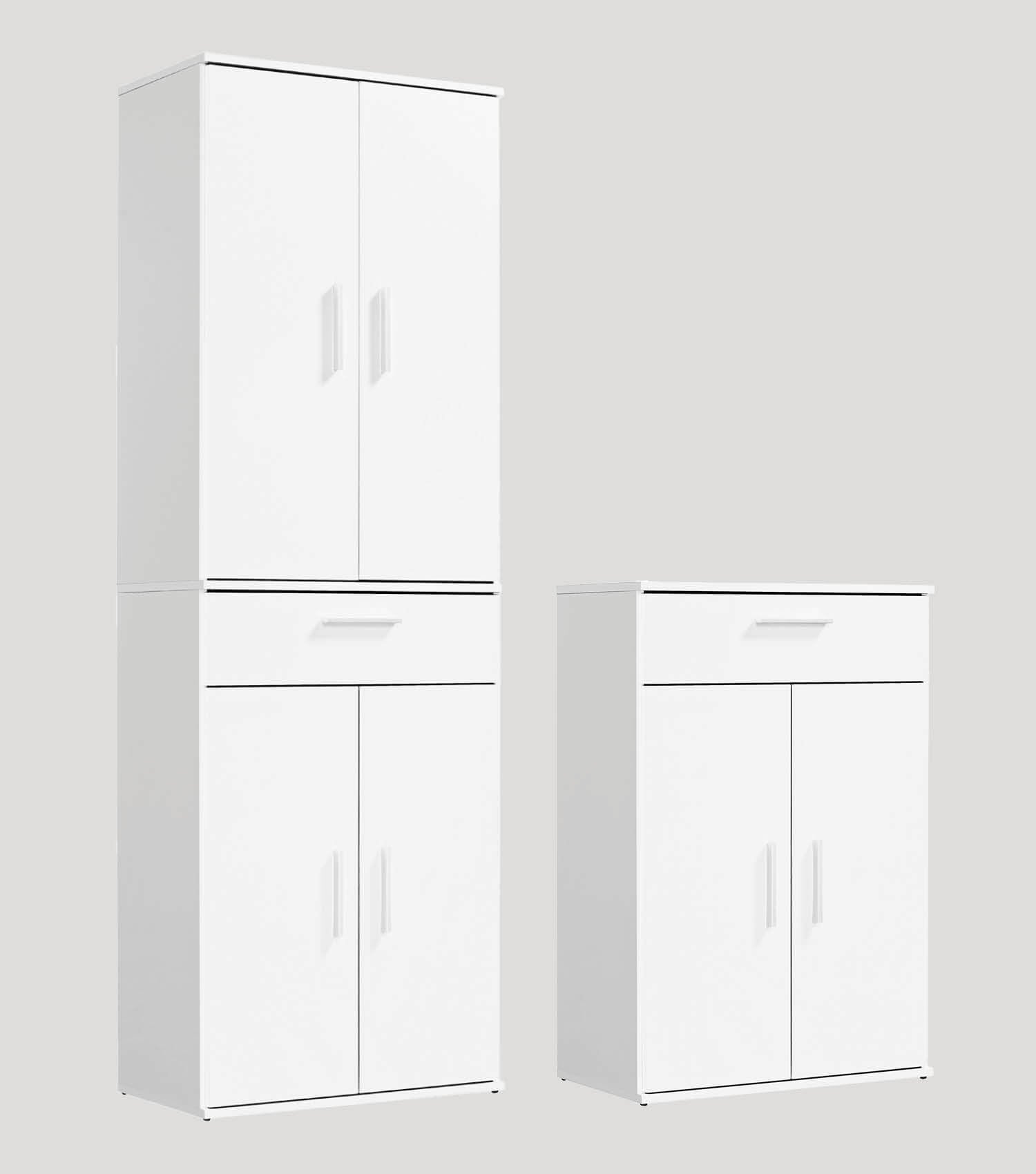 Ensemble armoire polyvalente, paroi de rangement, armoires de bureau, armoires polyvalentes#sku_MS4.1ms+4.2ms-w-set