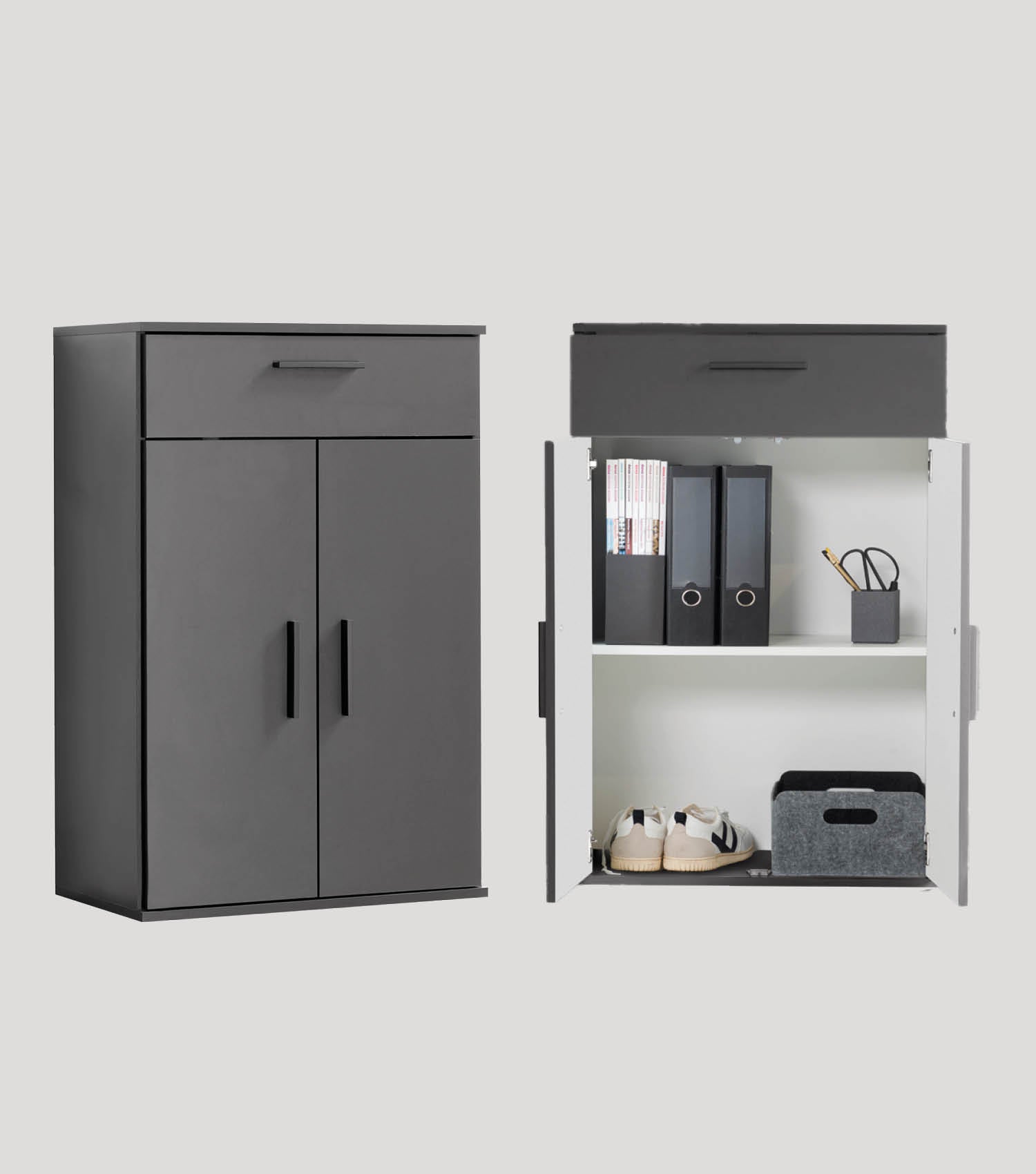 Armoire polyvalente + tiroirs 'Der Praktische' armoire à dossiers armoire à chaussures
