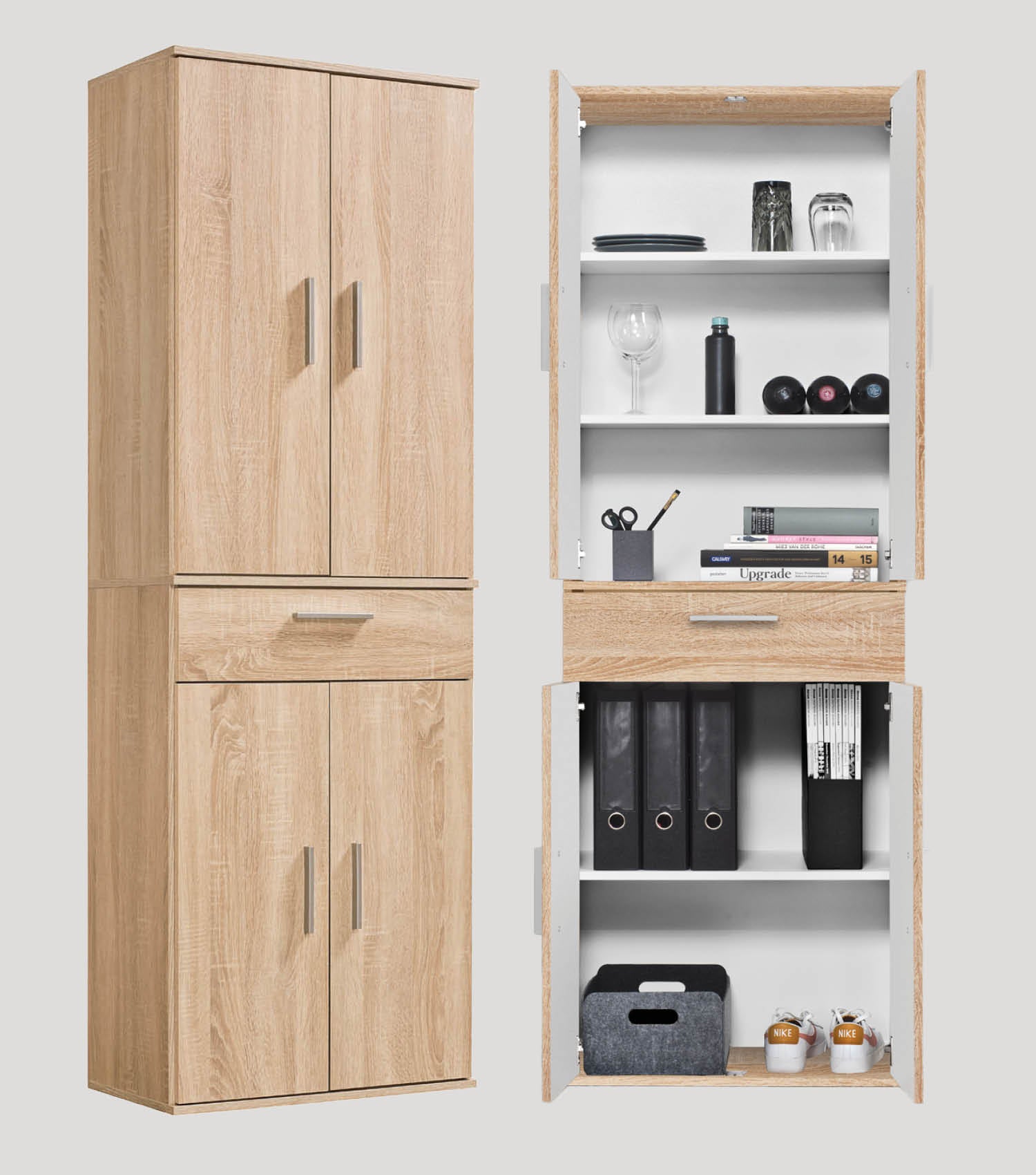 Armoire multifonction avec tiroirs 'Der Praktische' Meuble de rangement Chaussures#sku_MS4.1se-ms