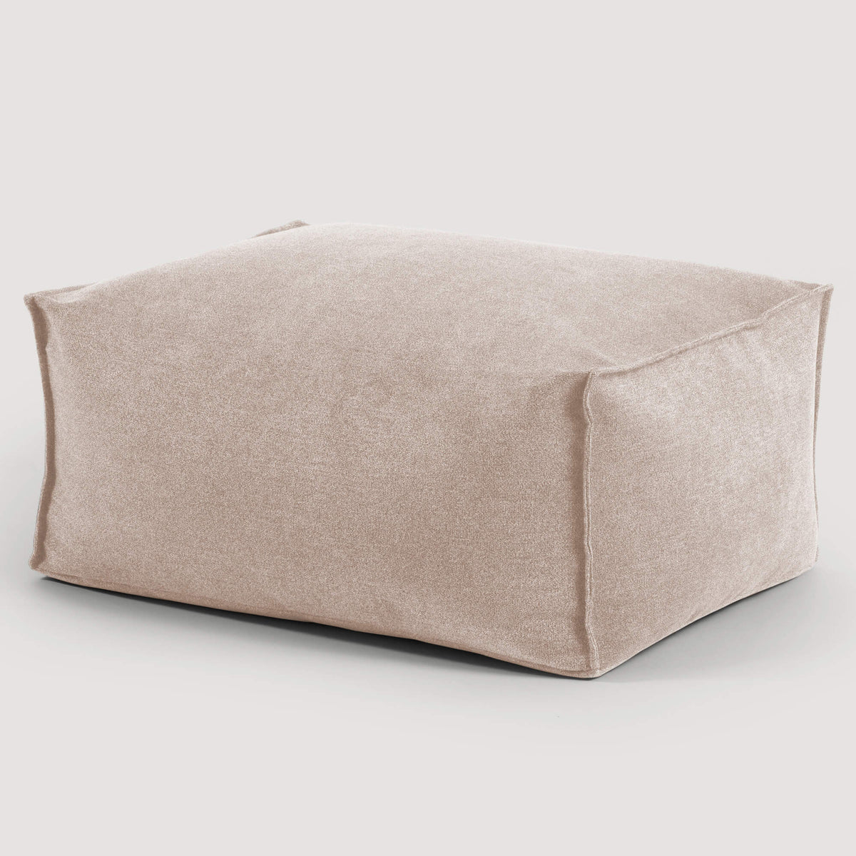 Indoor pouffe footstool seat cushion floor cushion 'Der Ruhestifter' square footstool#sku_PF2ind-Alfa071beig