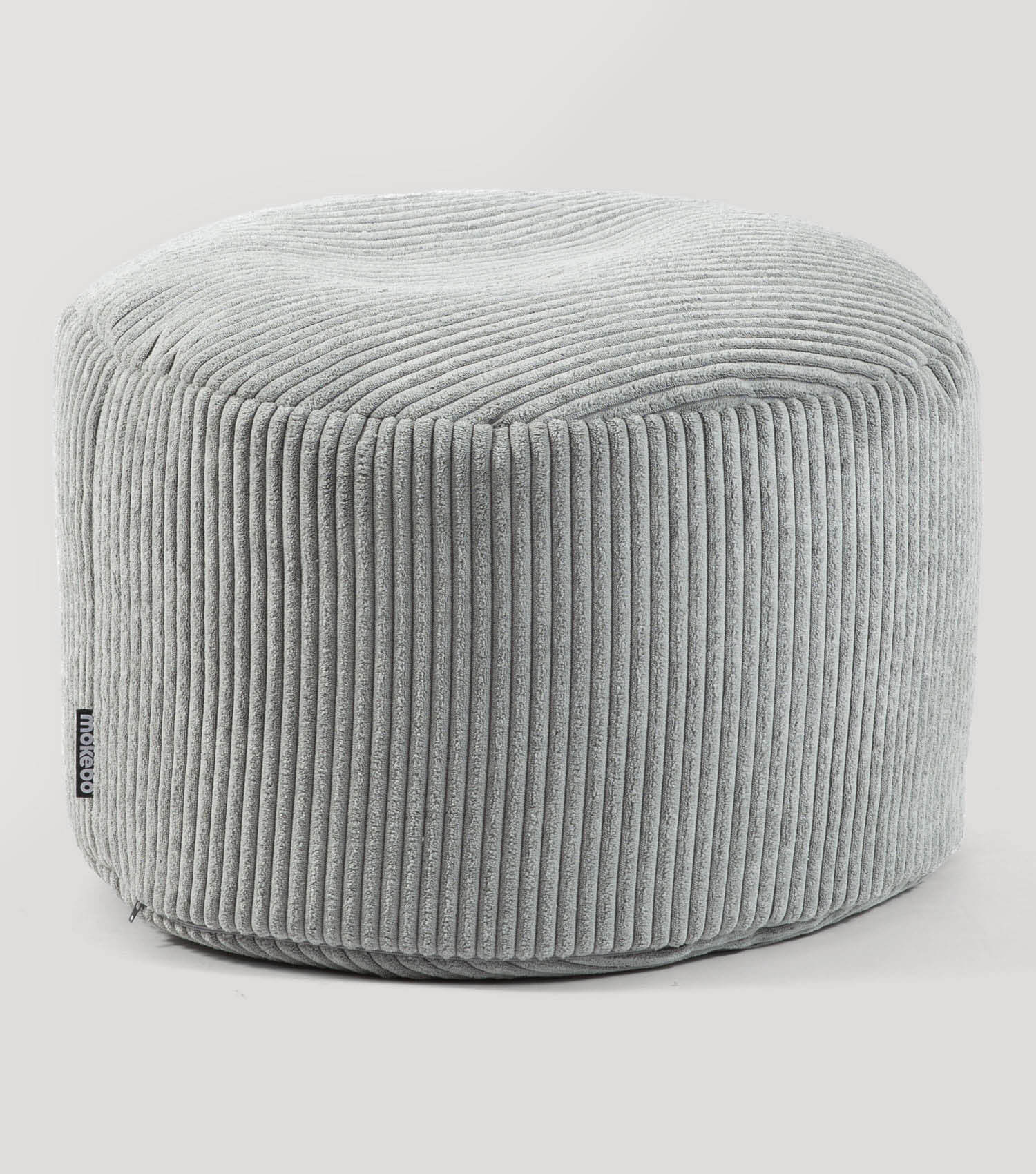 Mokebo® 'Der faule Lenz' pouf intérieur en velours côtelé, tabouret rond 50x30cm