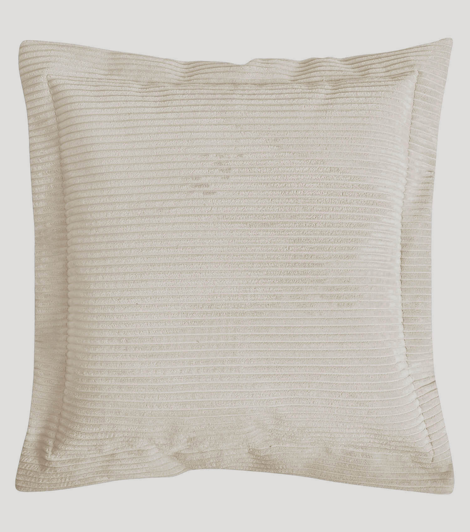 Coussin de canapé décoratif en velours côtelé, naturel