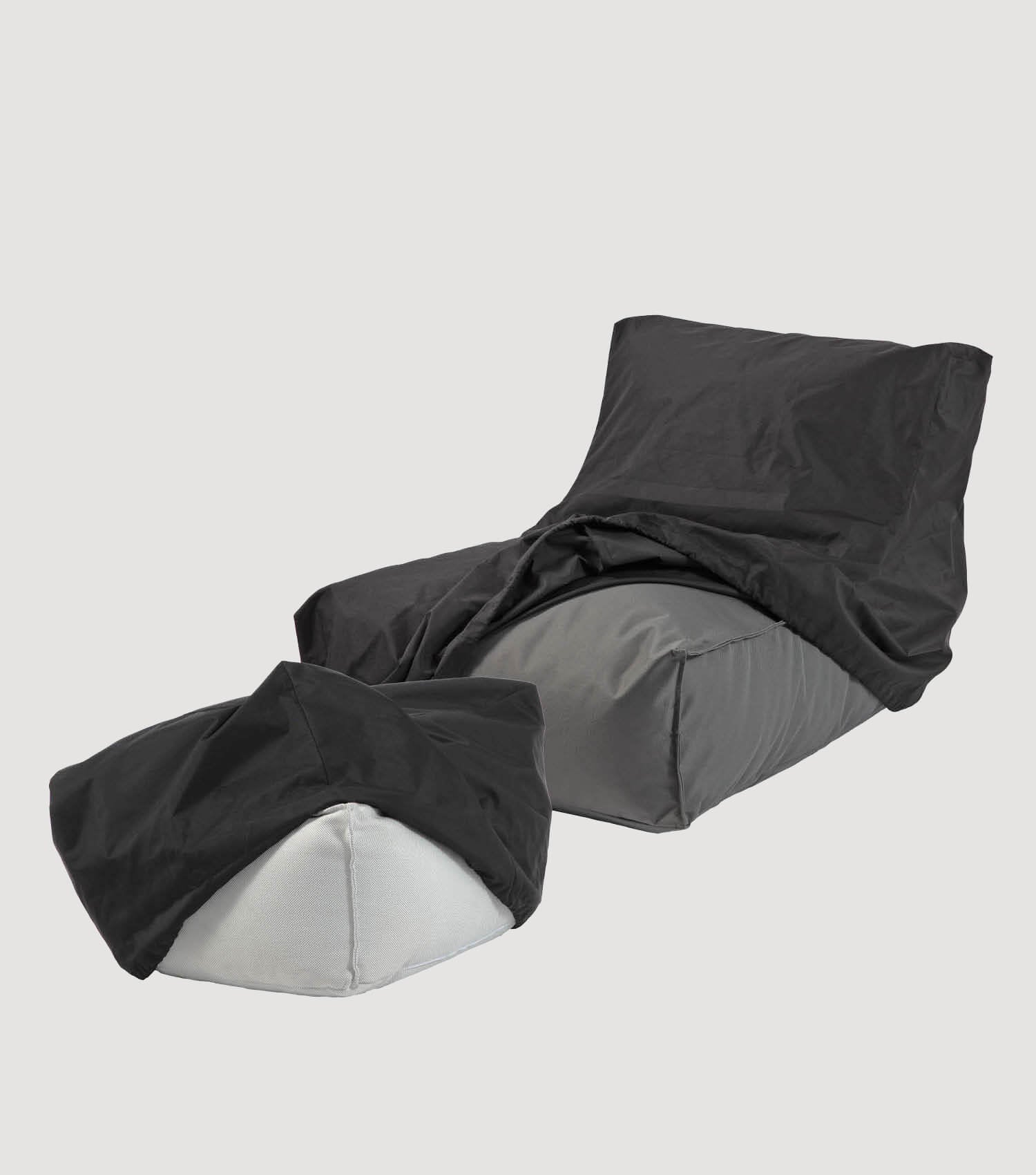 Housse de protection imperméable pour pouf Bean Bag - Noir