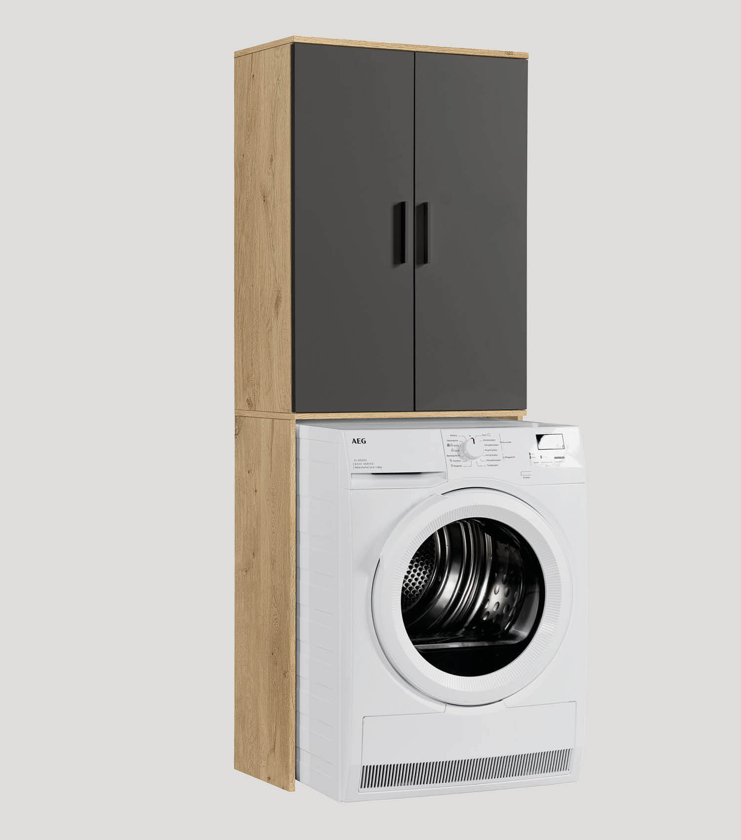 Meuble pour lave-linge, armoire suspendue, étagère au-dessus des toilettes, meuble de rangement salle de bain Überbau#sku_WMS2.2-vo-an