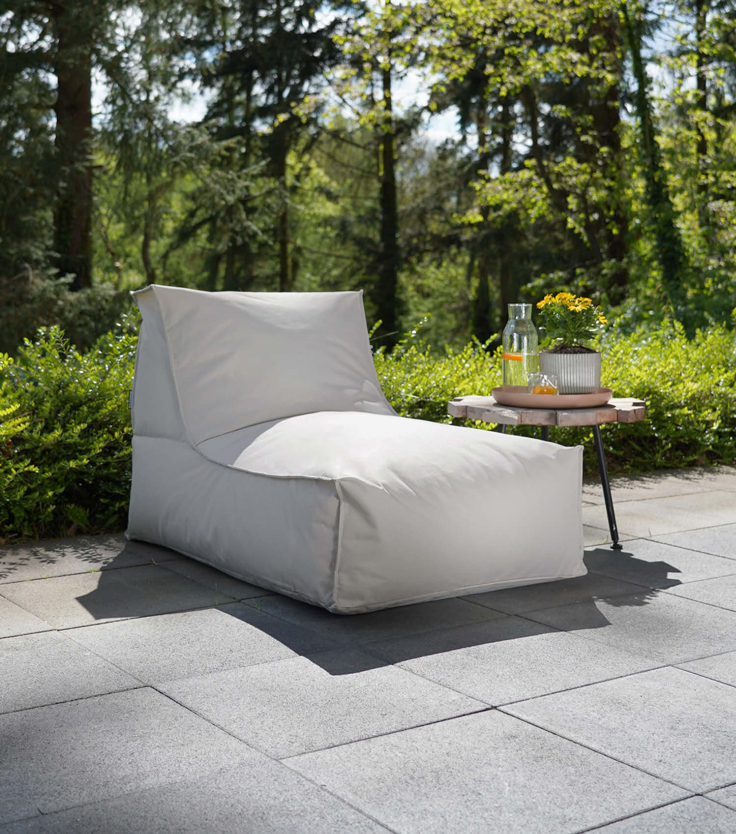 Pouf poire géant gris - fauteuil relax Bean Bag