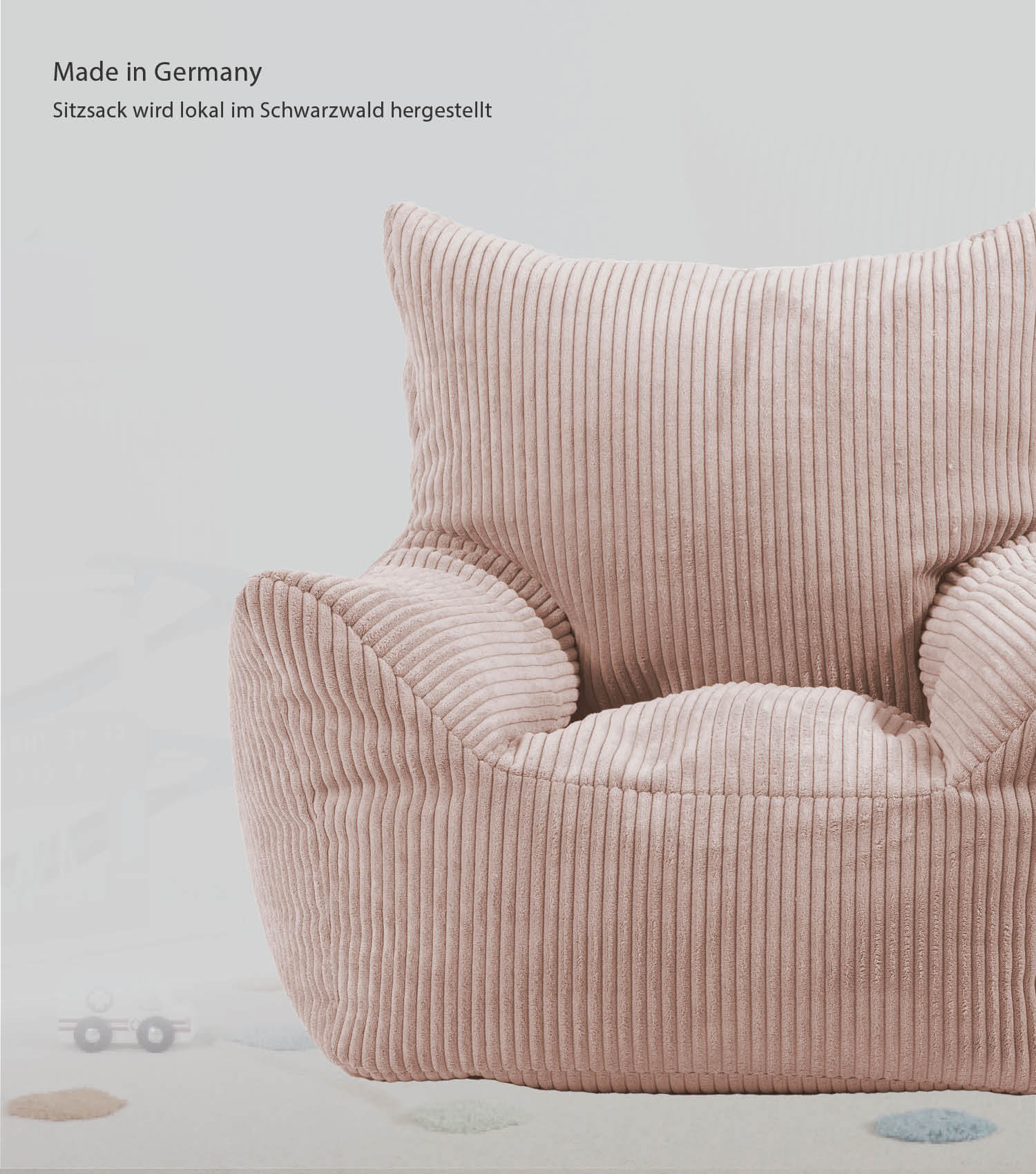Pouf poire enfant en velours côtelé, fauteuil de lecture pour enfant, coussin de sol, pouf enfant, pouf d'extérieur