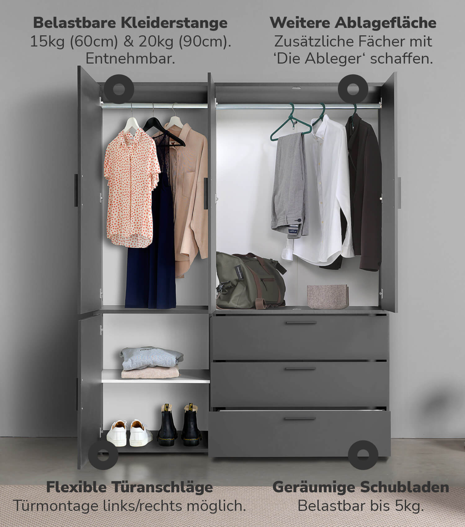 Armoire dressing chambre à coucher entrée 
