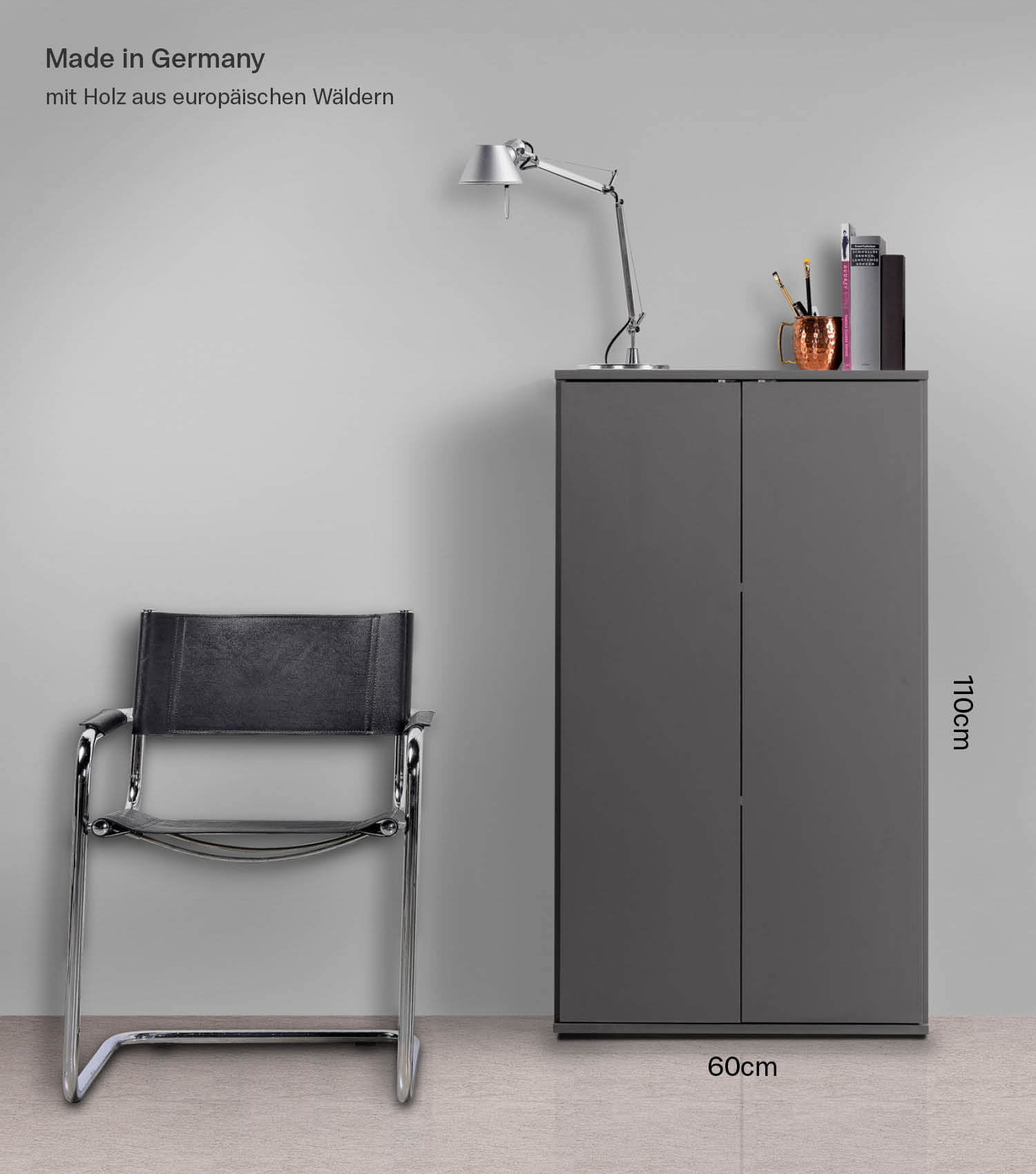 mokebo® 'Der Schlanke' meuble de rangement polyvalent armoire Made in DE 