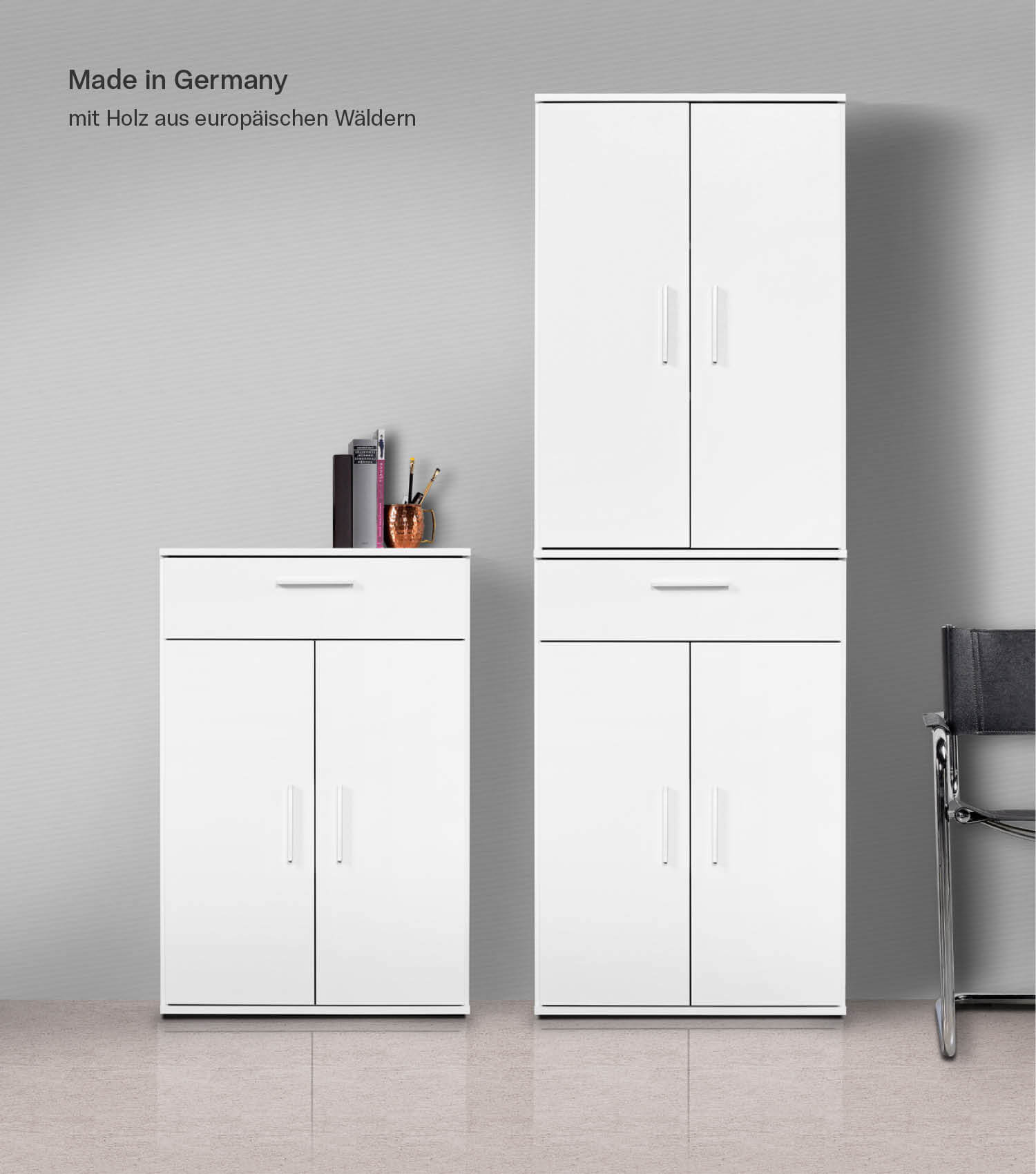 Ensemble armoire polyvalente, paroi de rangement, armoires de bureau, armoires polyvalentes