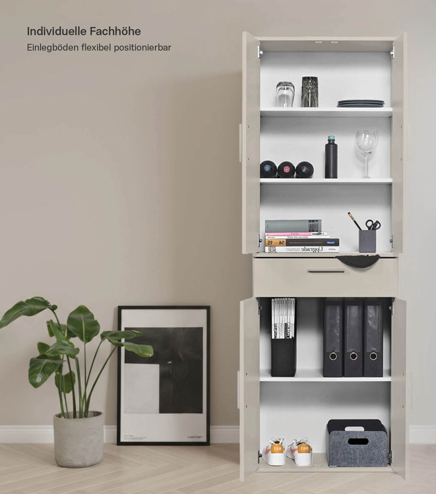 Armoire multifonction + tiroirs 'Der Praktische' classeur range-chaussures