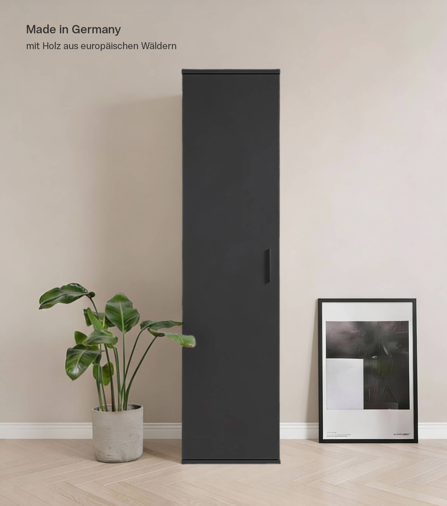 Armoire de rangement étroite pour balai, placard de nettoyage, meuble polyvalent, armoire d'entrée, placard de cuisine