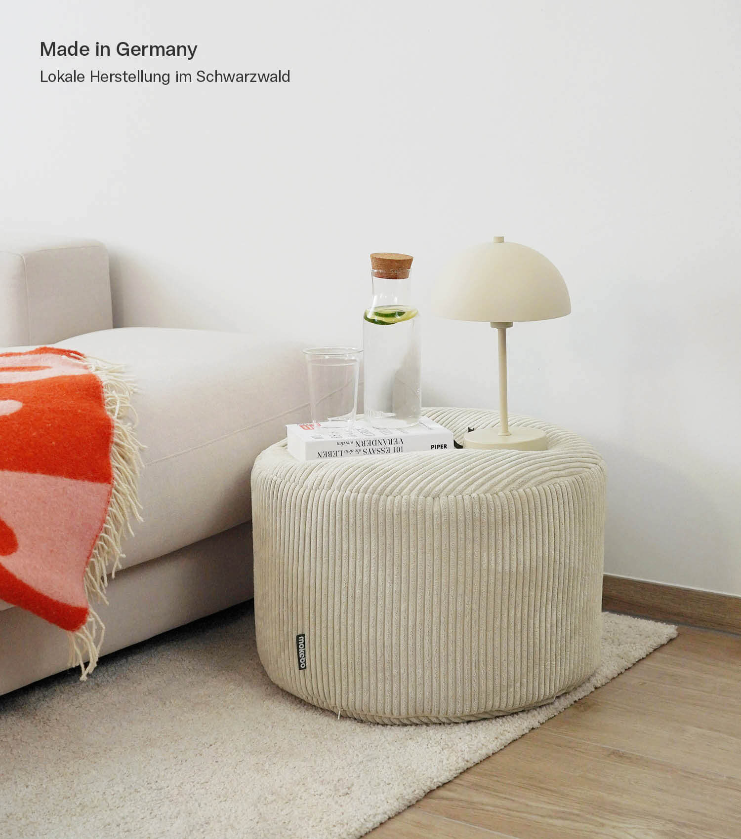 Pouf tabouret repose-pieds table d'appoint pouf de rangement cube de rangement