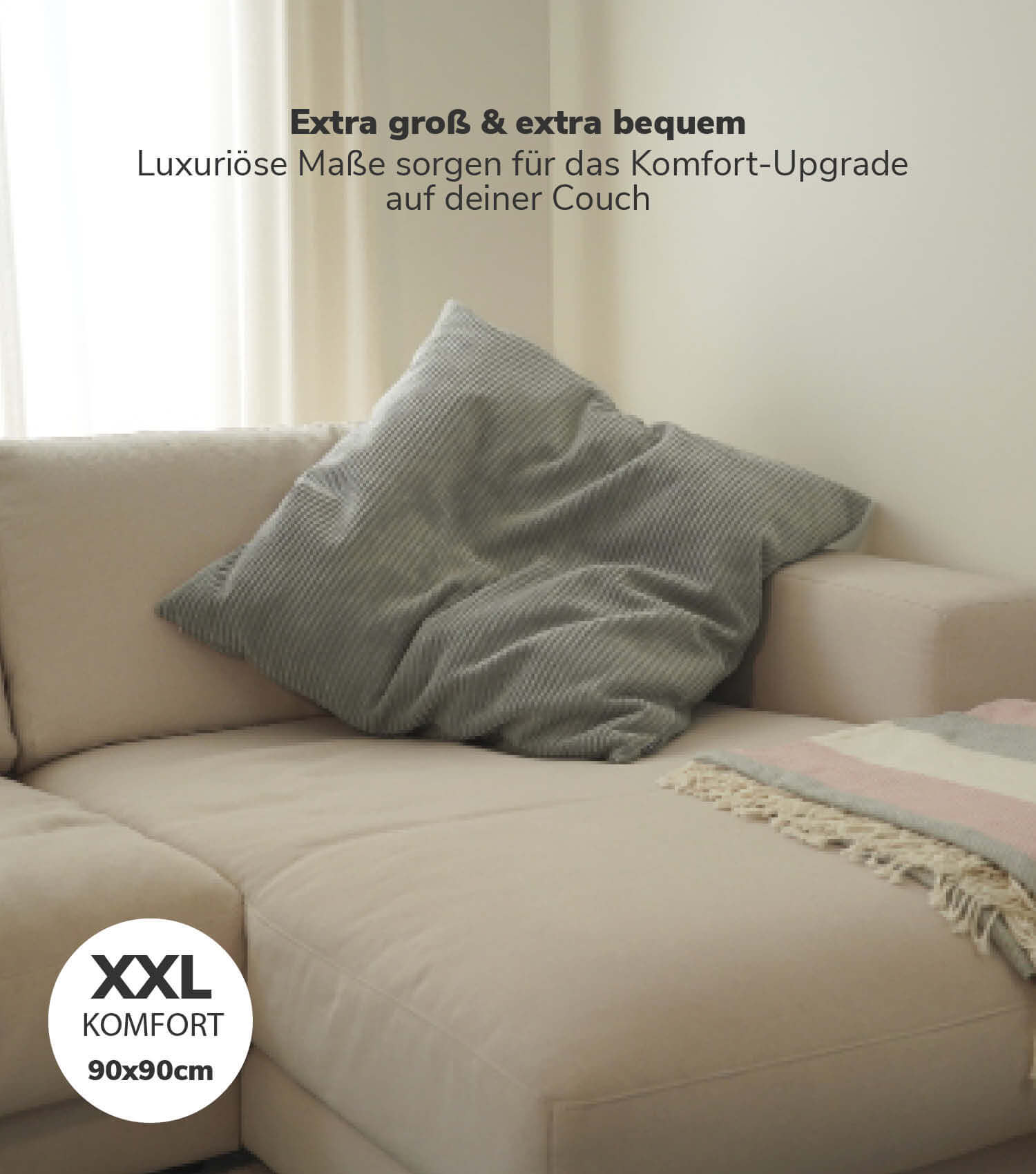 XXL coussin jumbo géant coussin dossier coussin canapé coussin de détente
