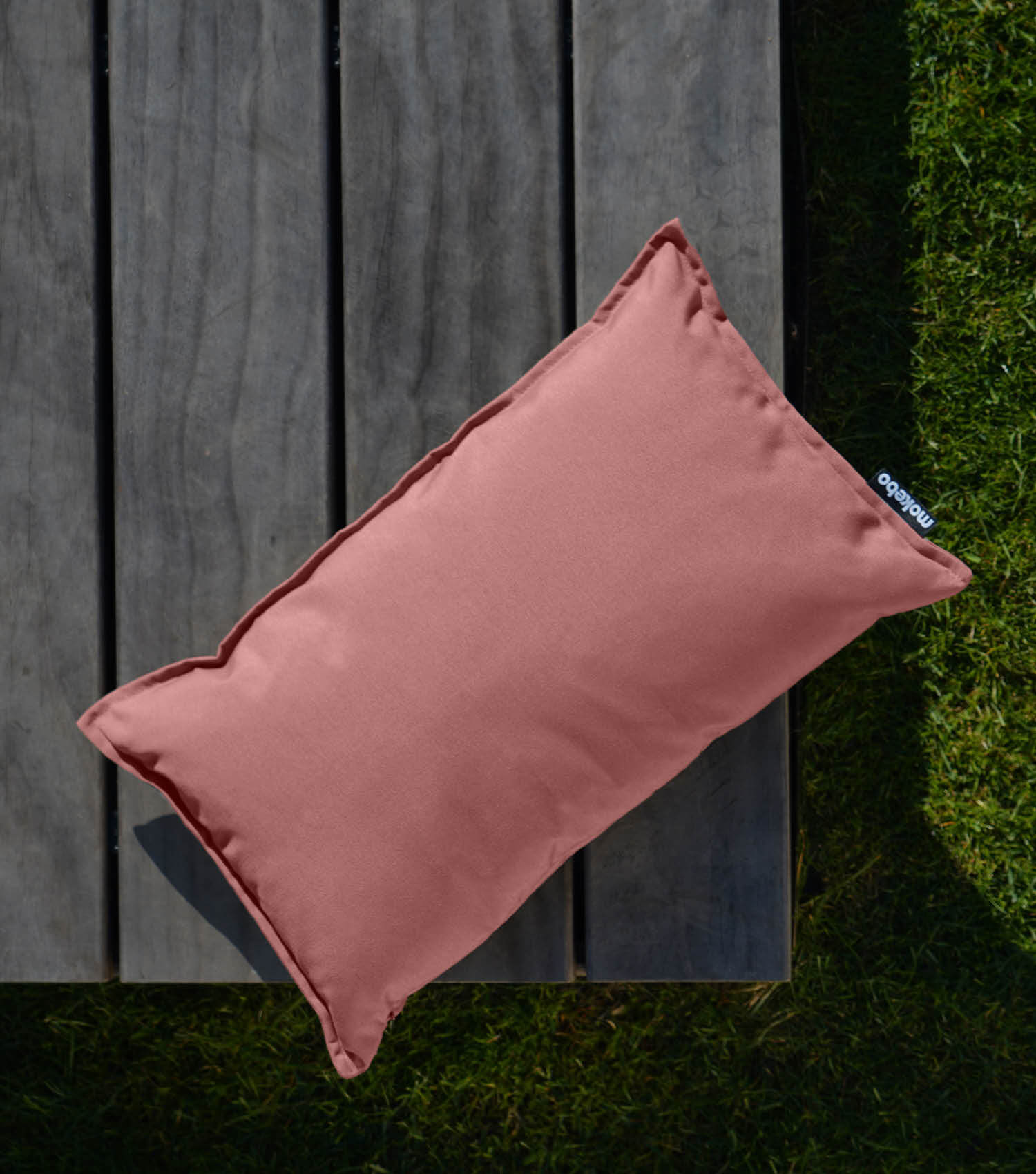 Housse de coussin d'extérieur imperméable, couleur corail