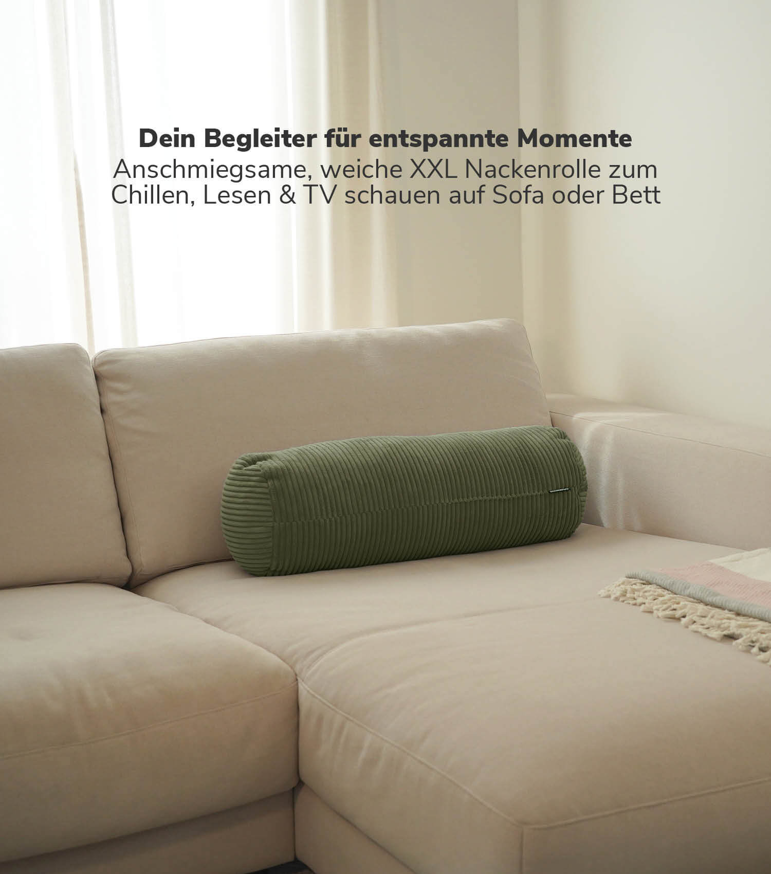 Coussin cervical rouleau de soutien oreiller de lecture rouleau pour les genoux coussin de dos#sku_PI8.2Poso-046oliv