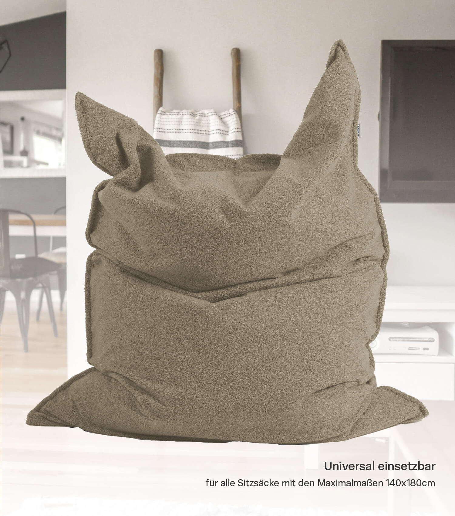 Housse de pouf repose-pieds Cord, housse de pouf géant, housse de fauteuil poire