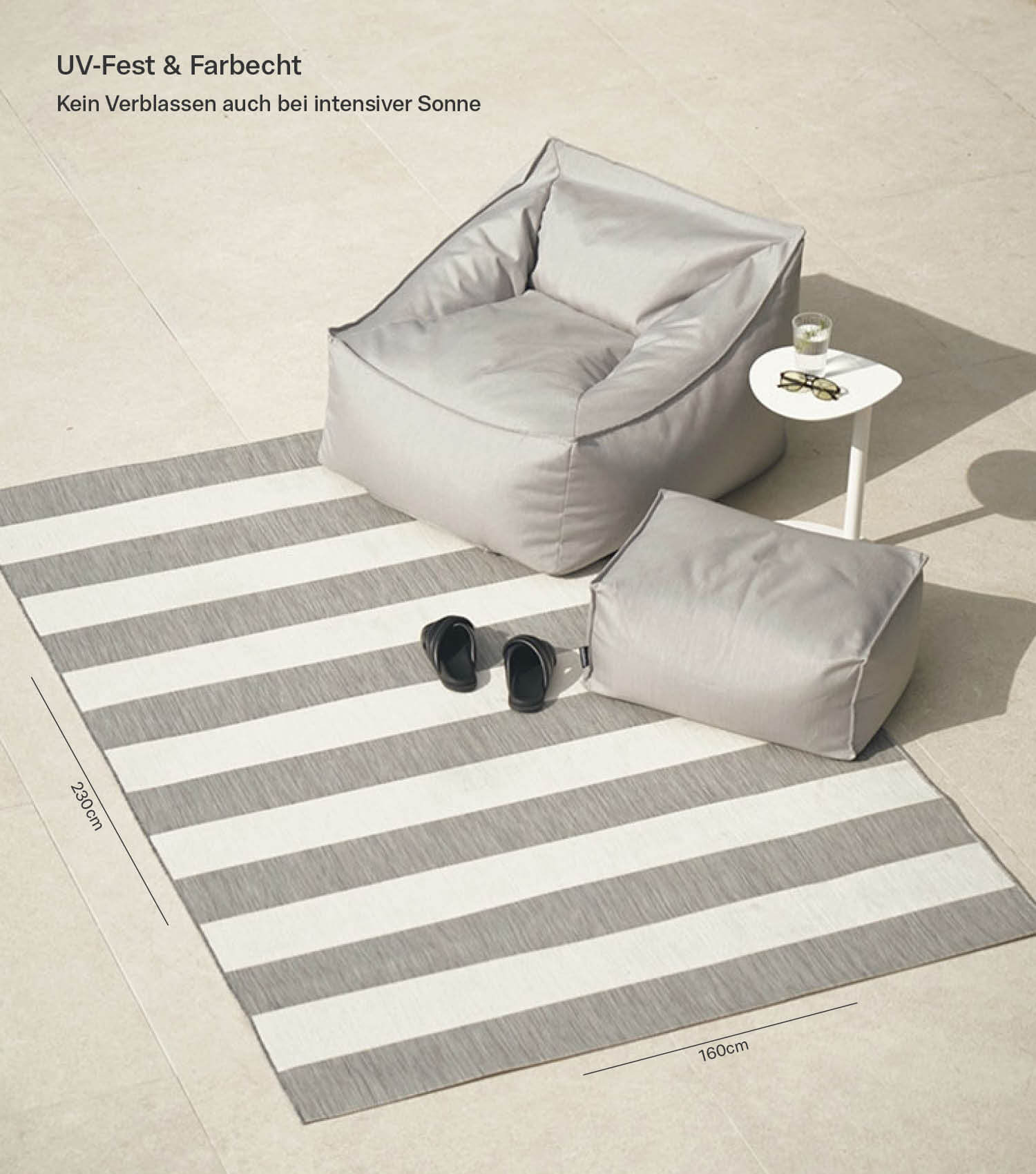 Tapis d'extérieur résistant aux intempéries ou tapis de salon#sku_TPO1_Ess48644-637_120x170_grau#sku_TPO1_Ess48644-637_160x230_grau#sku_TPO1_Ess48644-637_200x290_grau