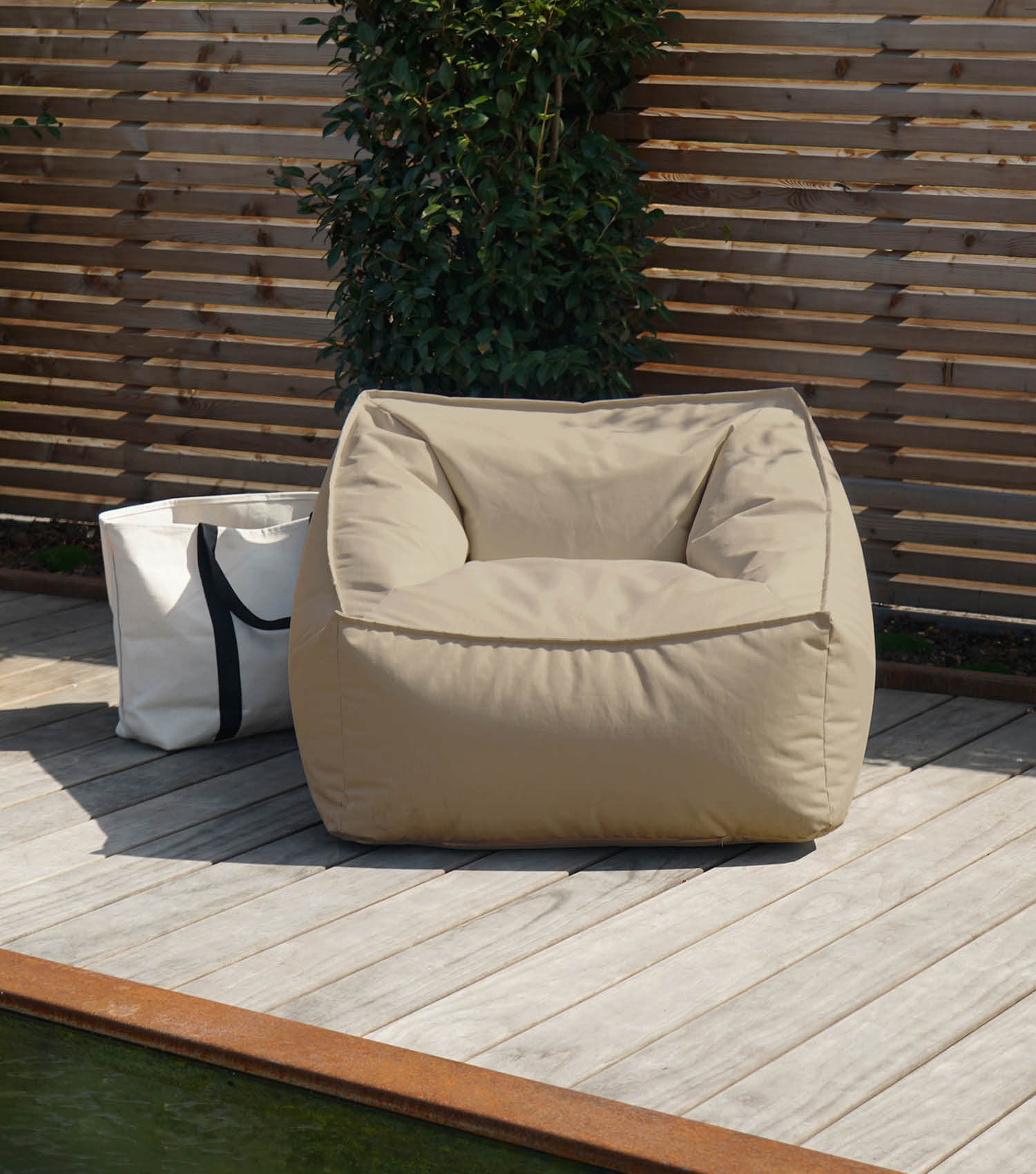 Pouf de sol rembourré Bean Bag, siège relaxant mokebo