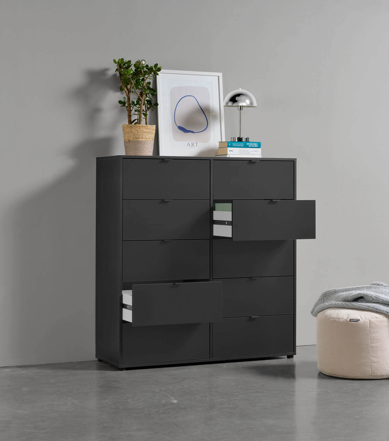Commode avec tiroirs, buffet, enfilade, table de nuit, highboard