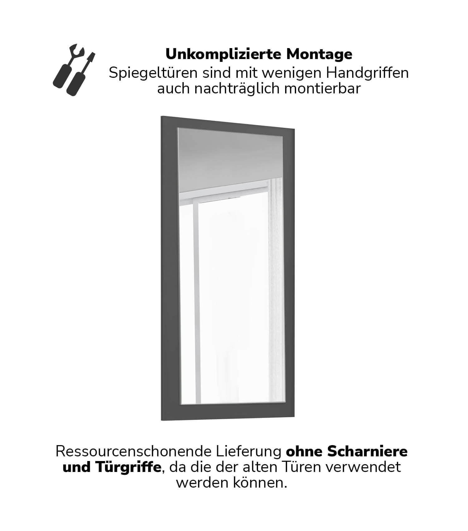 Armoire avec porte miroir, portes miroir, armoire miroir, armoire