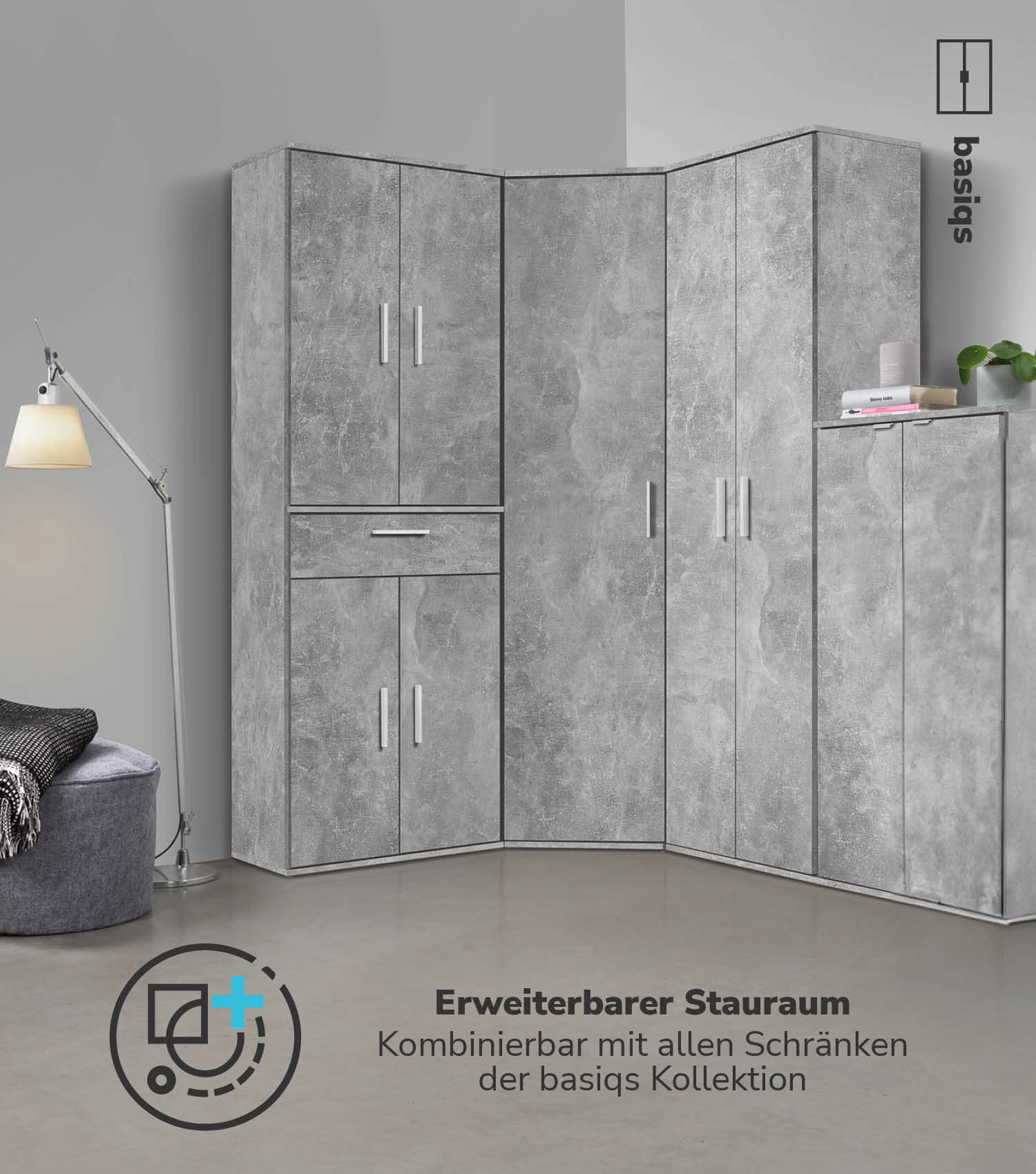 Armoire polyvalente avec tiroirs 'Der Praktische' classeur meuble à chaussures