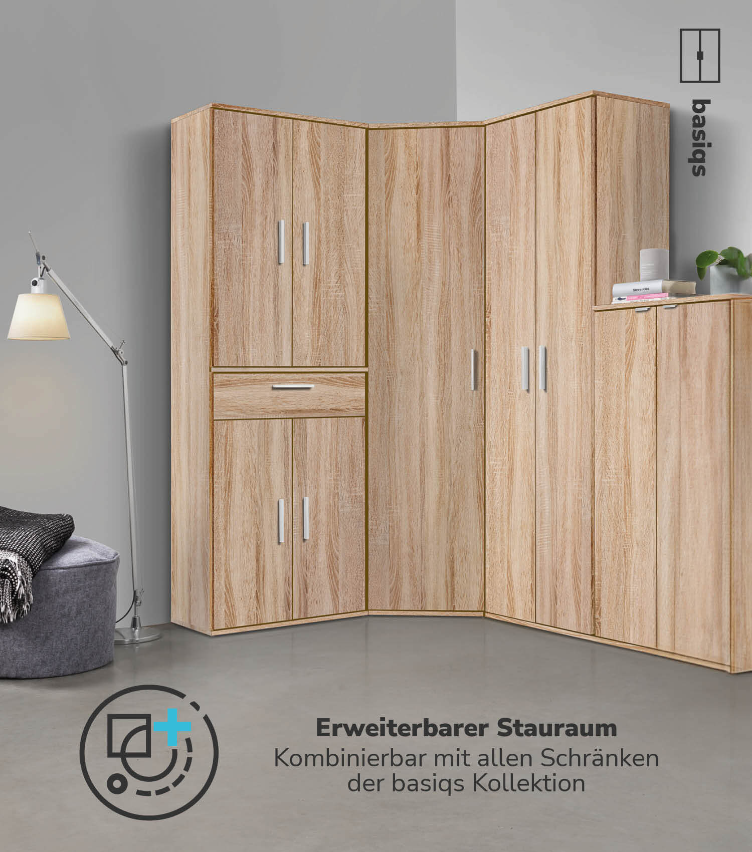 Armoire polyvalente + tiroirs 'Der Praktische' Meuble de rangement Chaussures