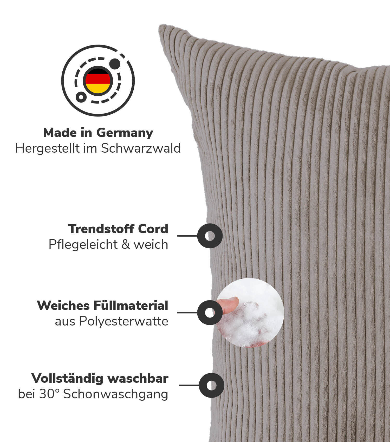 Coussin XXL géant pour canapé et dossier