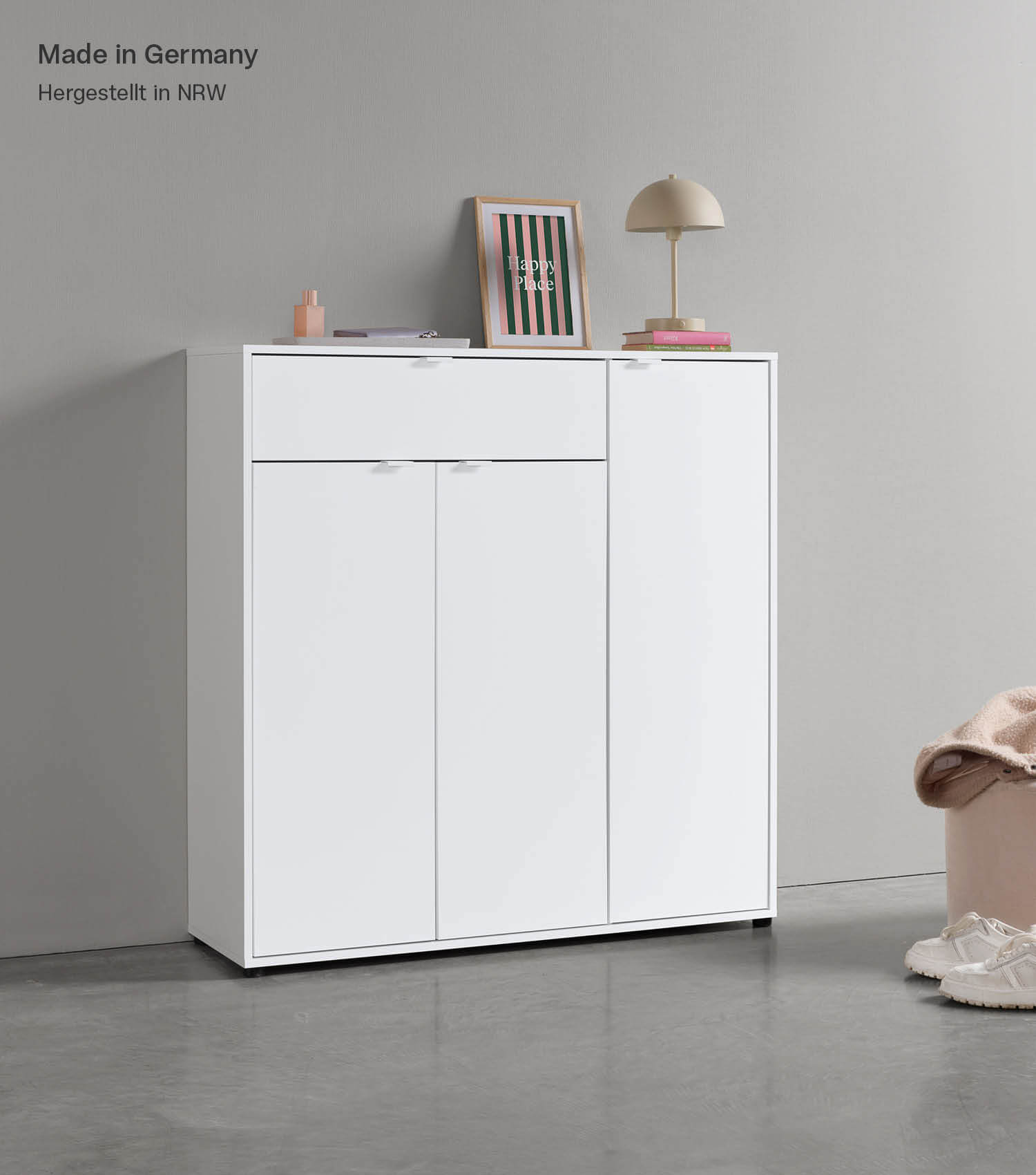 Armoire à chaussures étroite, meuble de rangement gain de place pour chaussures