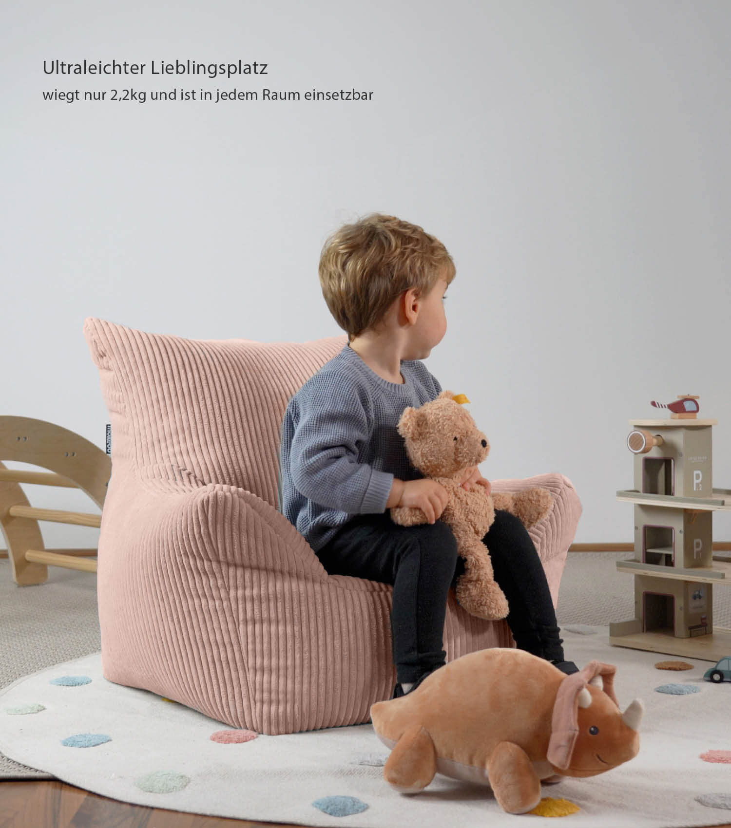 Pouf poire enfant en velours côtelé, fauteuil de lecture pour enfant, coussin de sol, pouf enfant, pouf d'extérieur