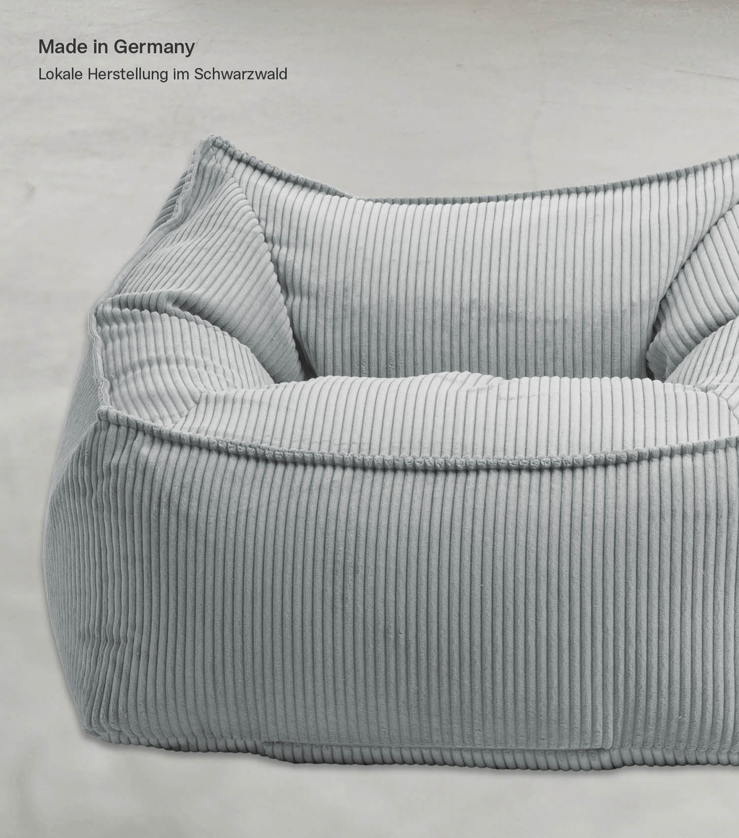 Fauteuil Cord XXL pouf poire fauteuil de lecture repose-pieds avec accoudoirs