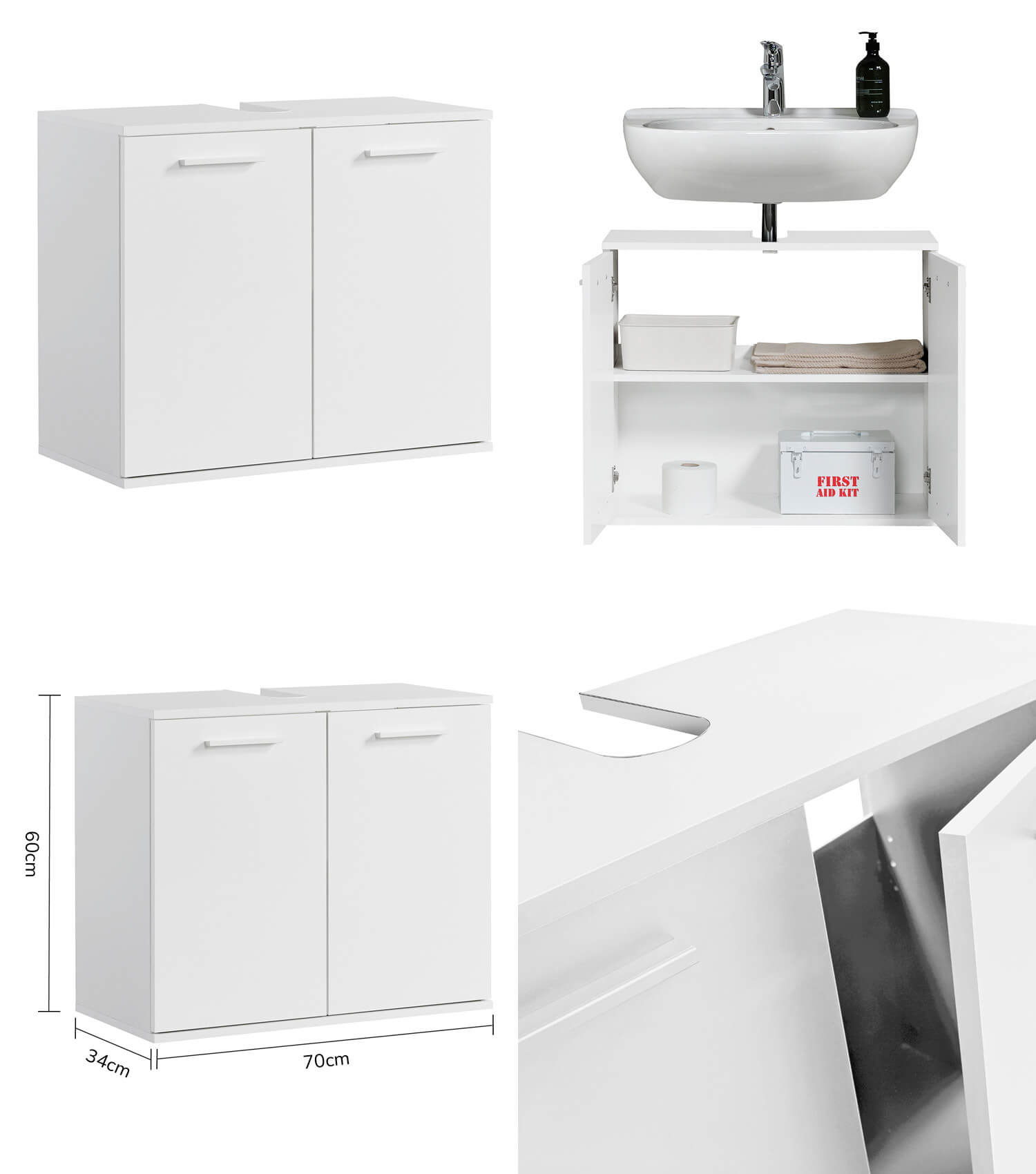 Ensemble de meubles de salle de bain, armoires de salle de bain, ensemble d'armoires de salle de bain