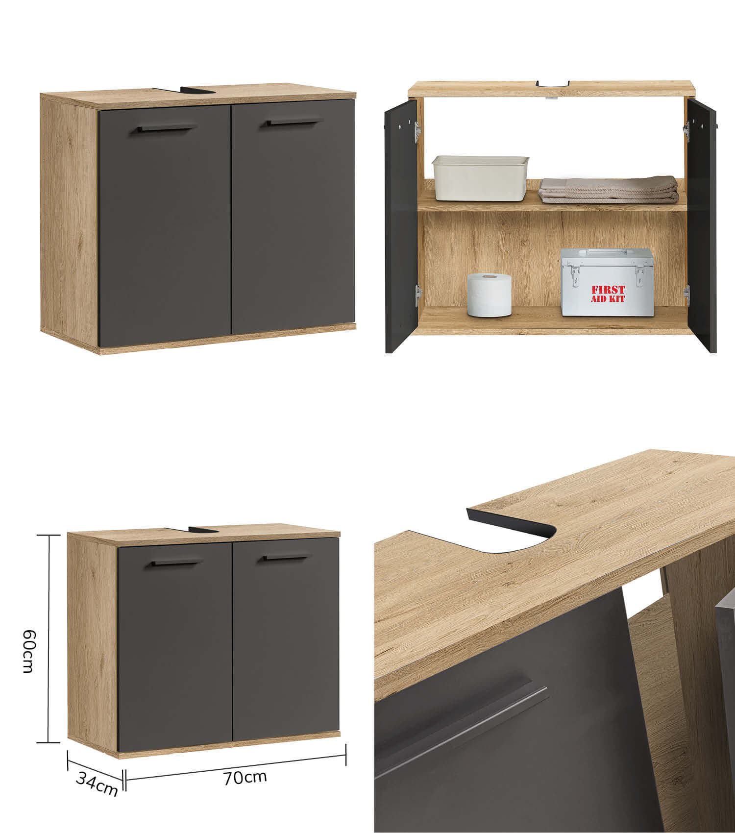 Ensemble de meubles de salle de bain, ensemble d'armoires de salle de bain, armoires de salle de bain